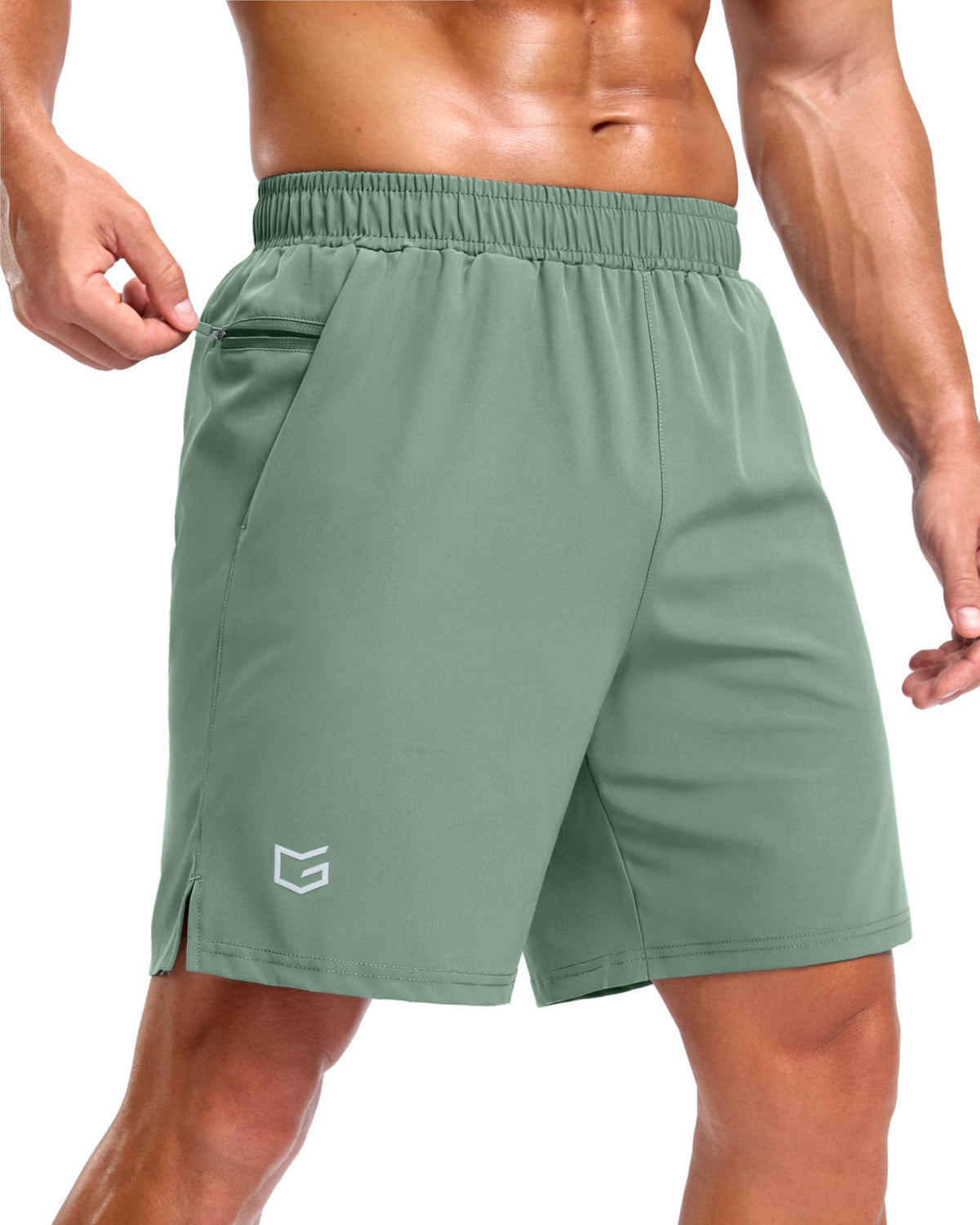 G Gradual Men's Athletic Running Shorts with 2 Zipper Pockets 7"/ 5"/ 9"