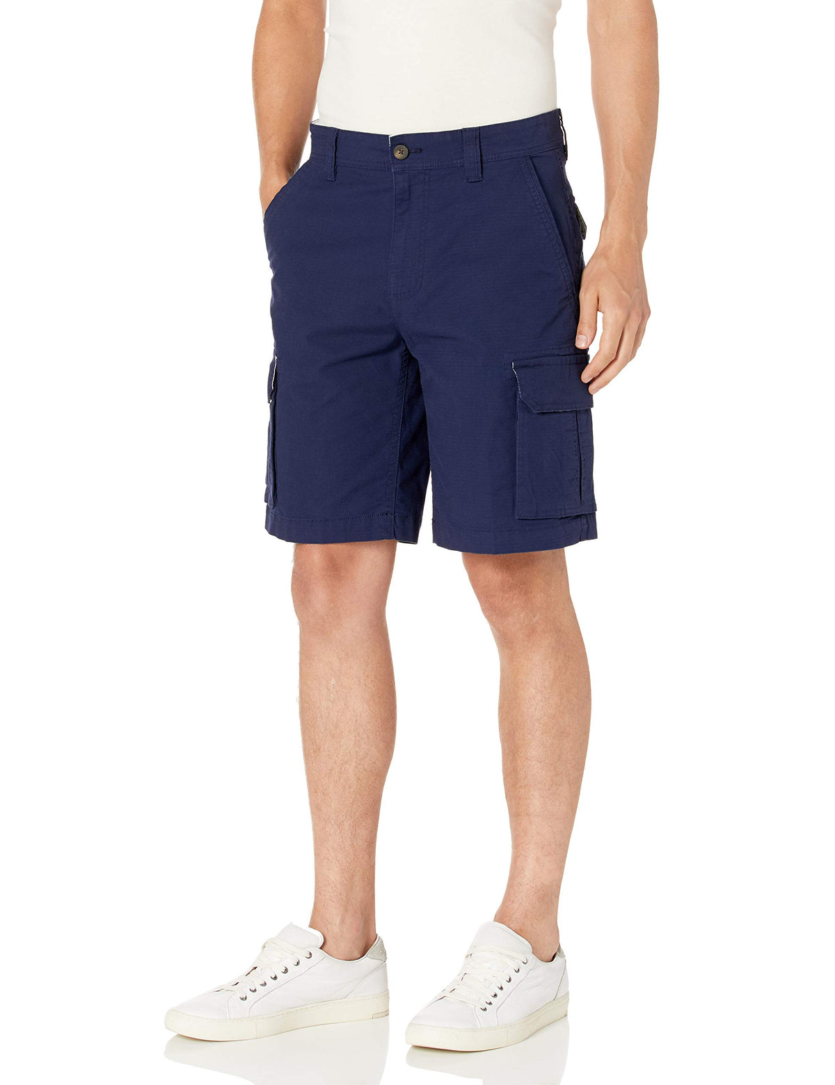 Amazon Essentials Men's 10" (25cm) Lightweight Cotton Blend Stretch Cargo Shorts