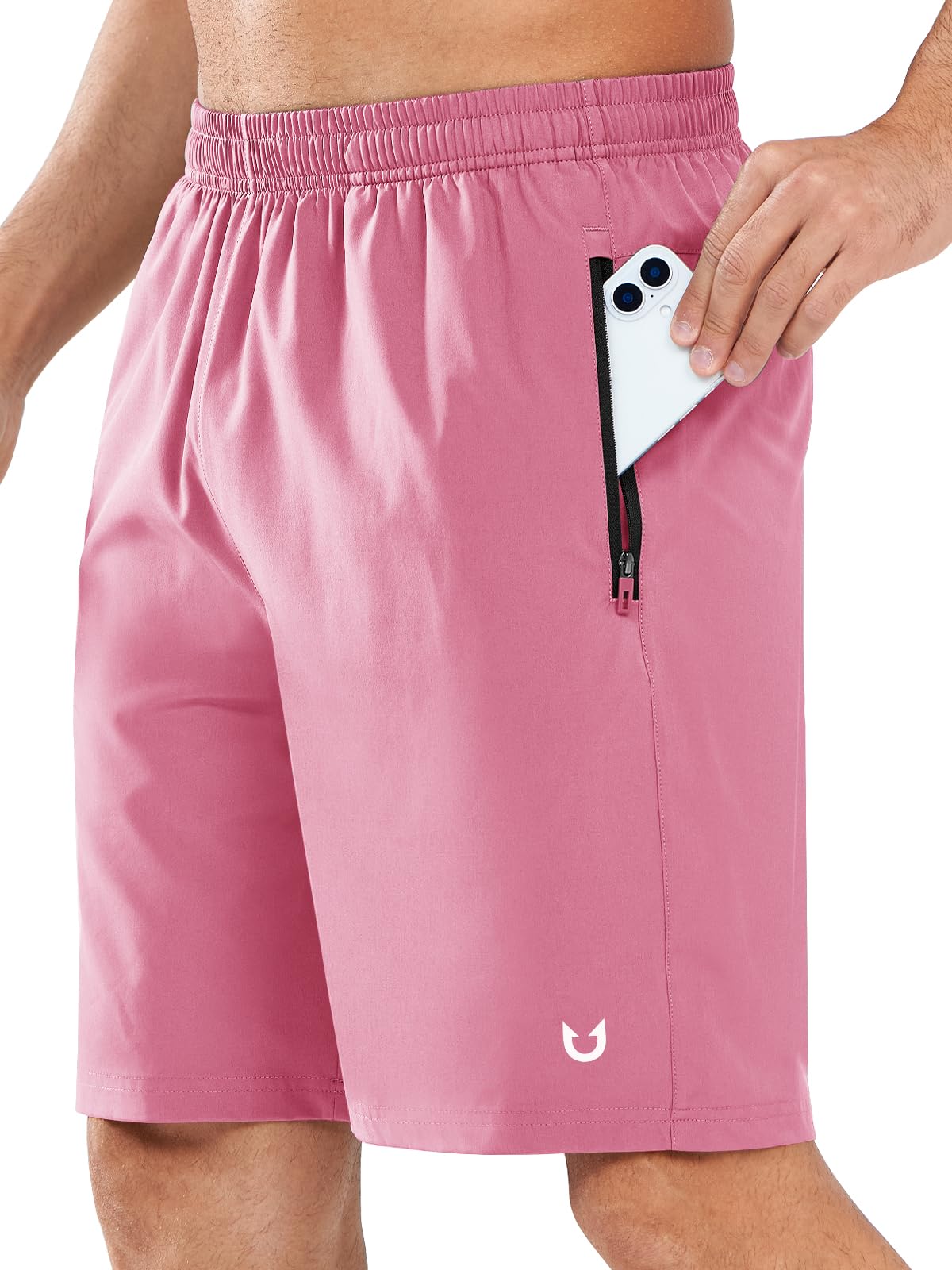 NORTHYARD Men's Athletic Running Shorts Quick Dry Lightweight Zip Pockets