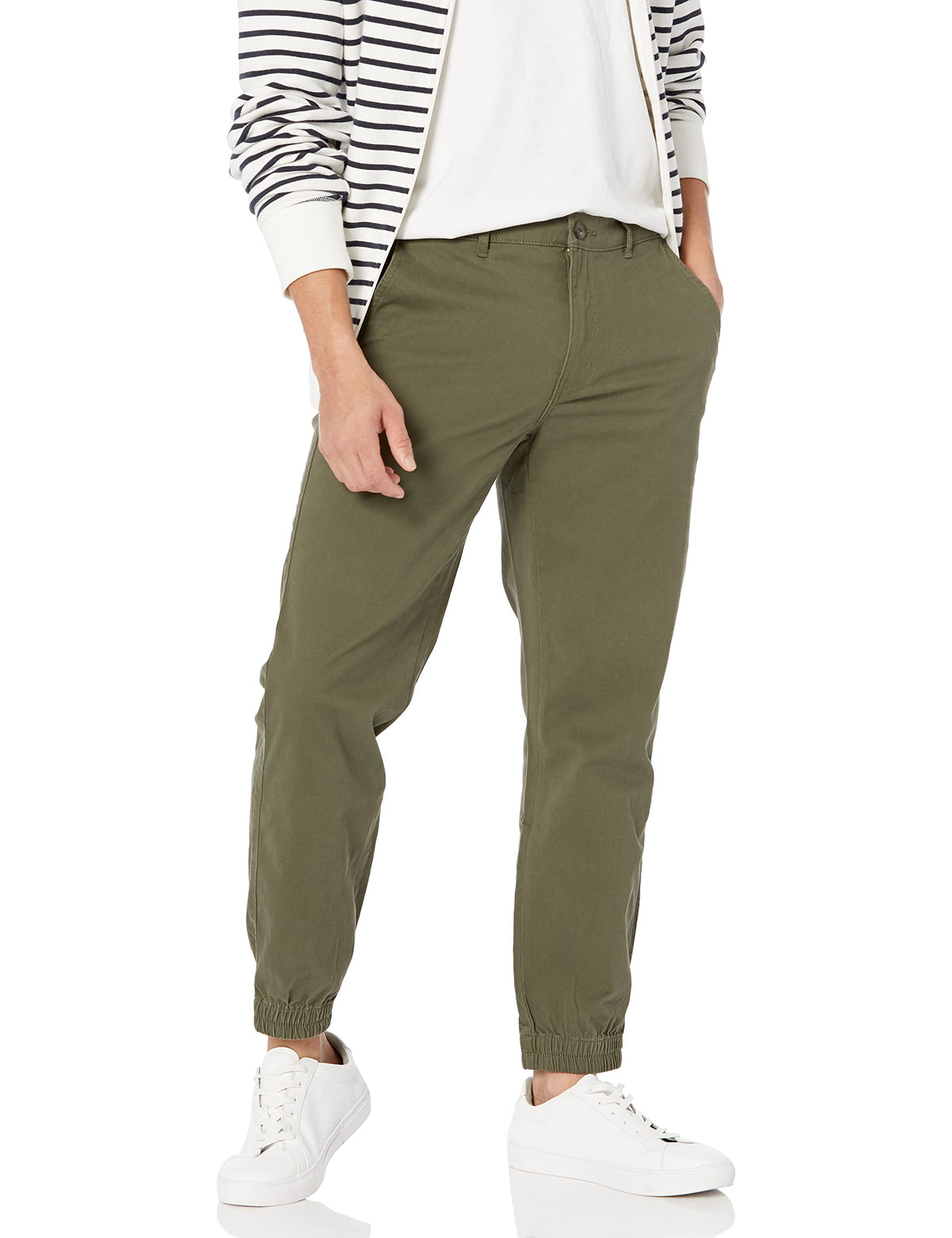 Amazon Essentials Men's Slim-Fit Cotton Breathable Joggers with Pockets