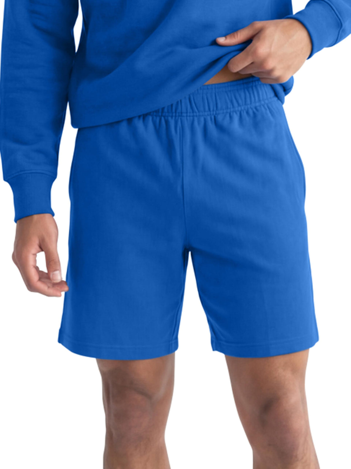 Champion Men's Lounge Shorts, Standard Fit, 9 Inch Inseam, Lightweight 100% Cotton, Available in Regular and Big & Tall