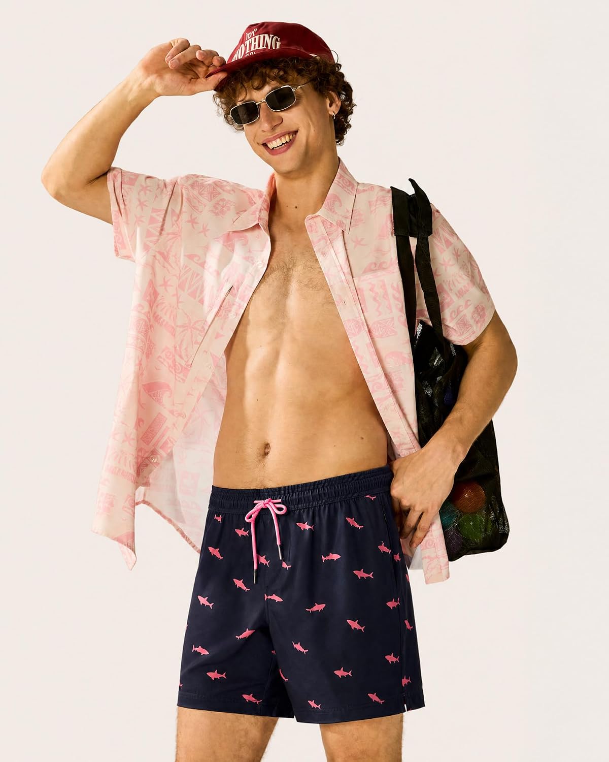 maamgic 2 in 1 Mens Swim Trunks 7 Inch Swim Shorts Swim Suits Board Shorts