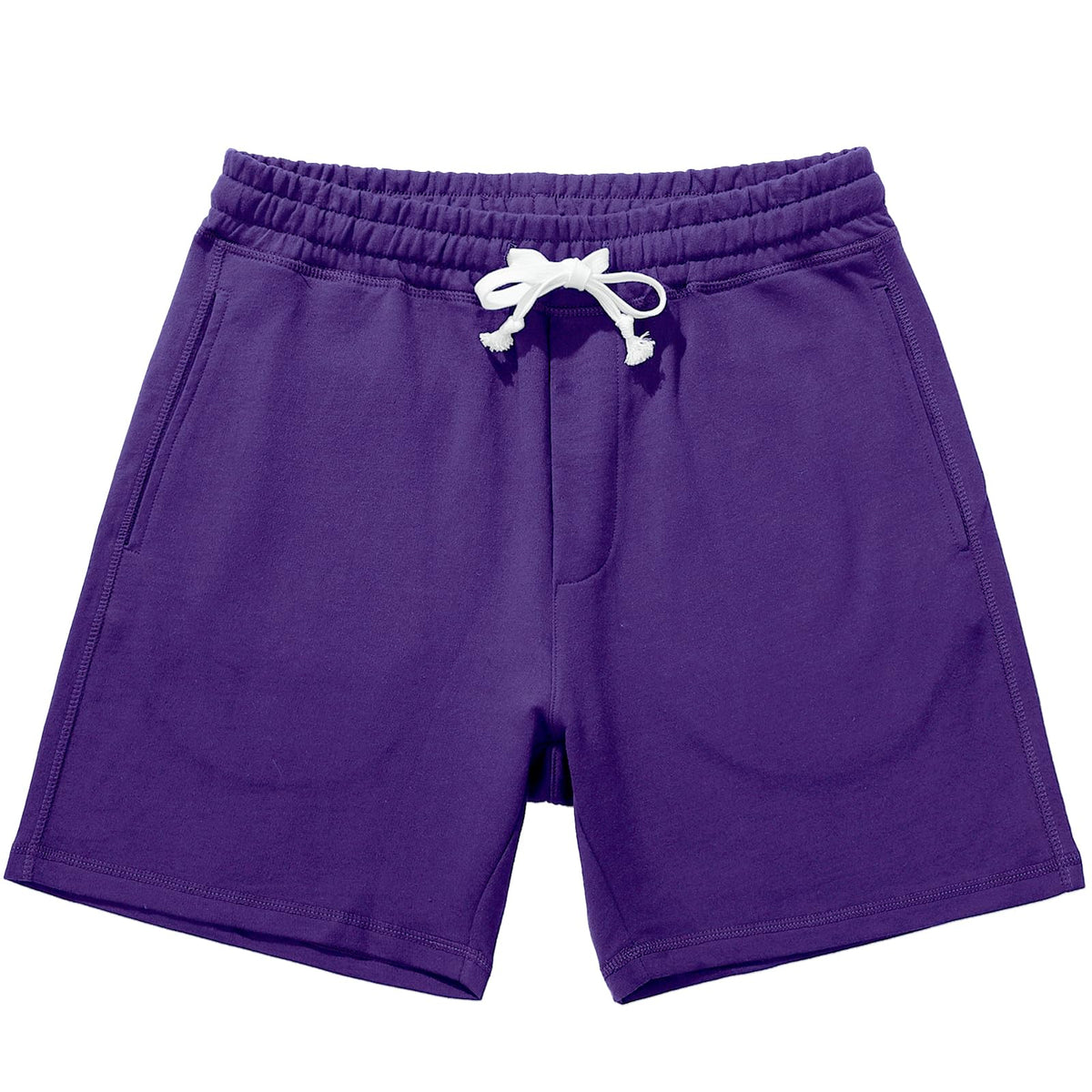 AMY COULEE Men's Cotton Sweat Shorts with Pockets, 5.5 Inch Inseam