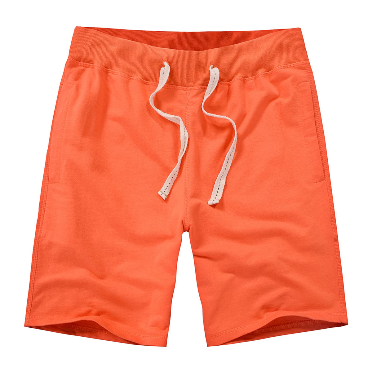 AMY COULEE Mens Casual Classic Cotton Sweat Shorts with Pockets