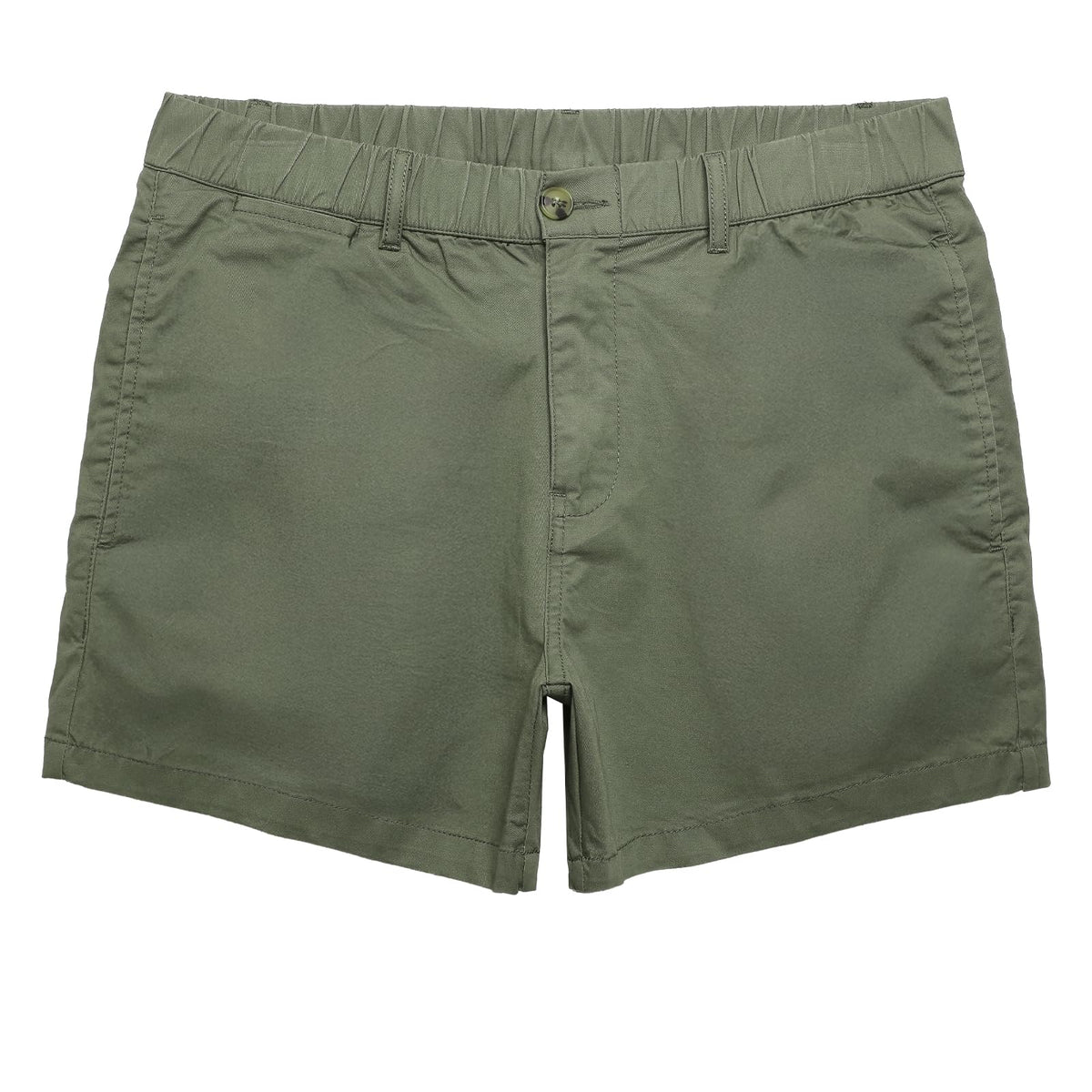 maamgic Men's Shorts Casual 4" Cotton Stretch Classic Fit Khaki Shorts
