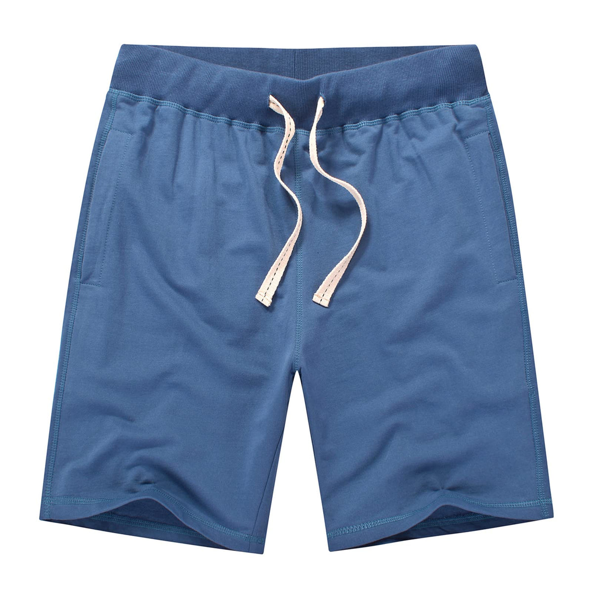AMY COULEE Mens Casual Classic Cotton Sweat Shorts with Pockets