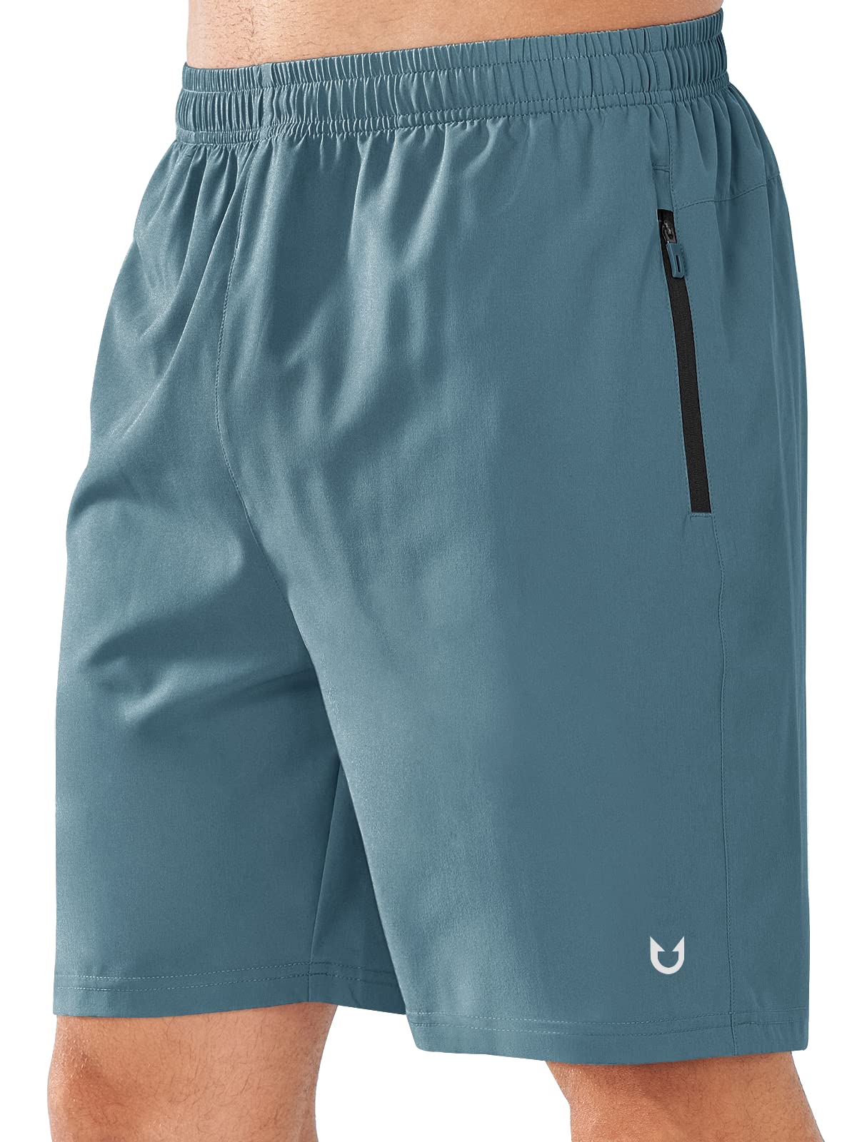 NORTHYARD Men's Athletic Running Shorts Quick Dry Lightweight Zip Pockets
