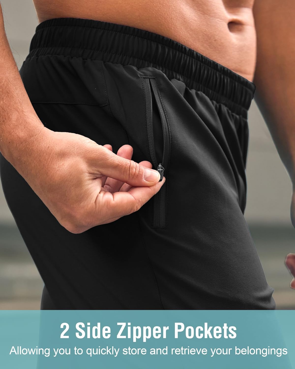 G Gradual Men's Athletic Running Shorts with 2 Zipper Pockets 7"/ 5"/ 9"