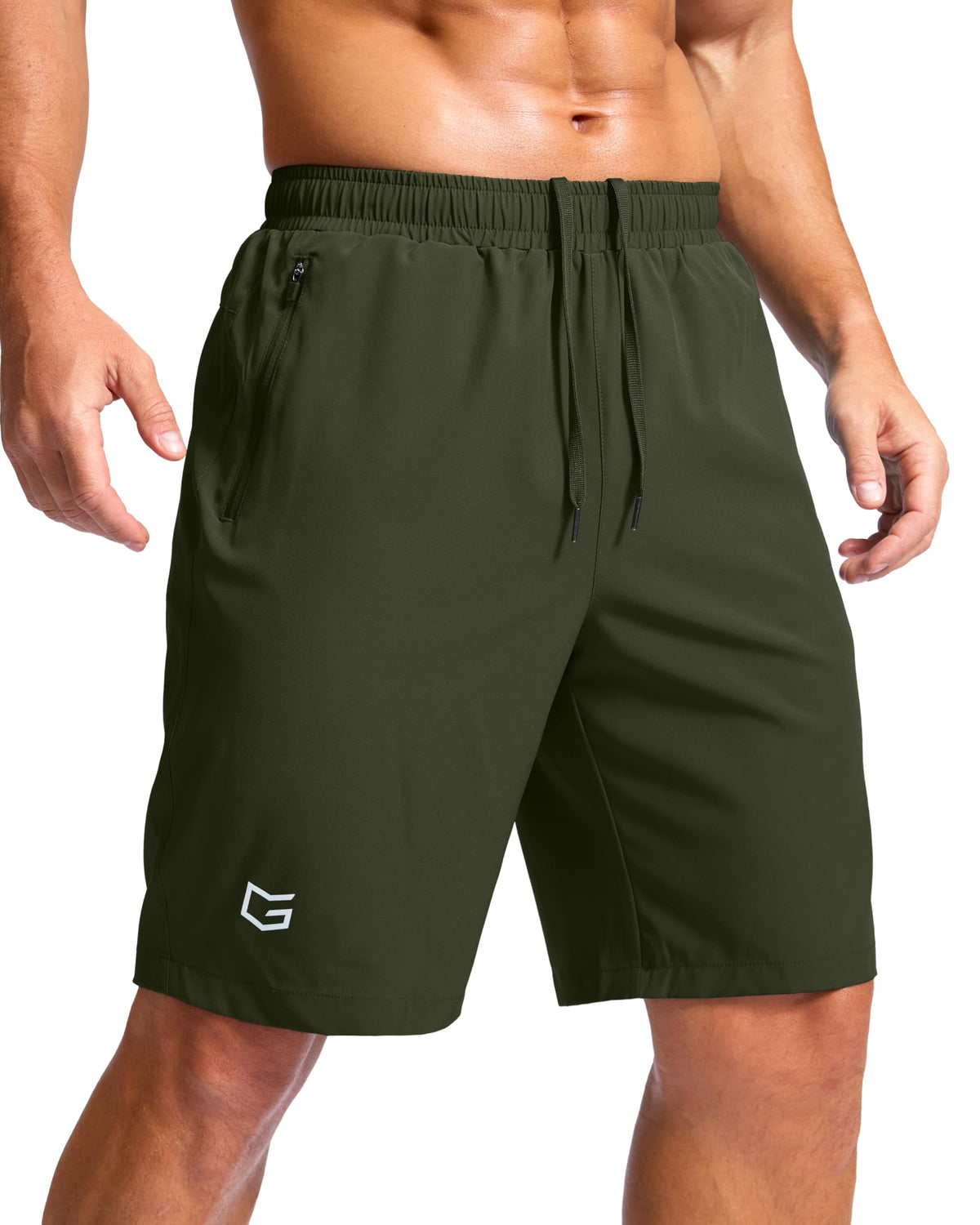G Gradual Men's Athletic Running Shorts with 2 Zipper Pockets 7"/ 5"/ 9"