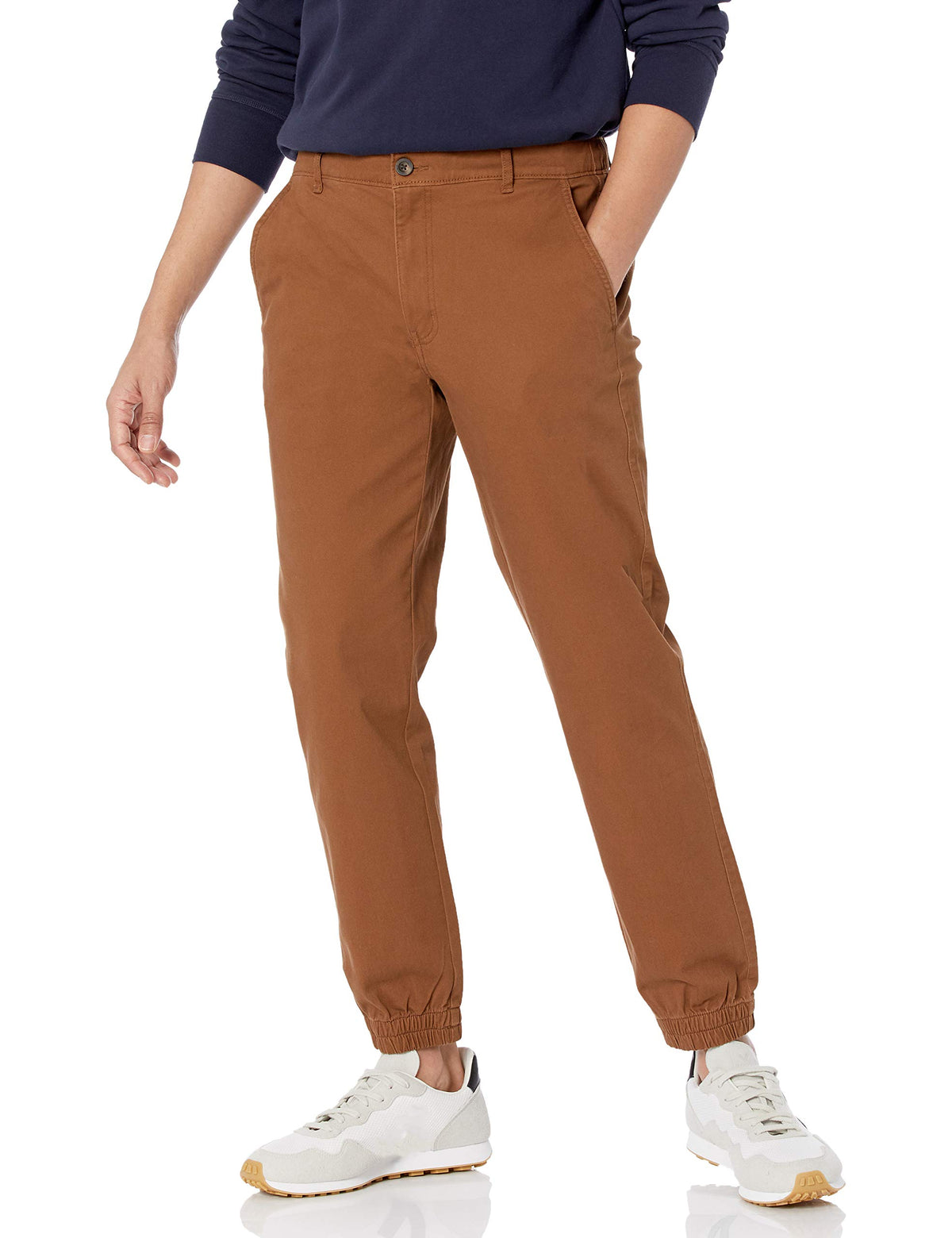 Amazon Essentials Men's Slim-Fit Cotton Breathable Joggers with Pockets