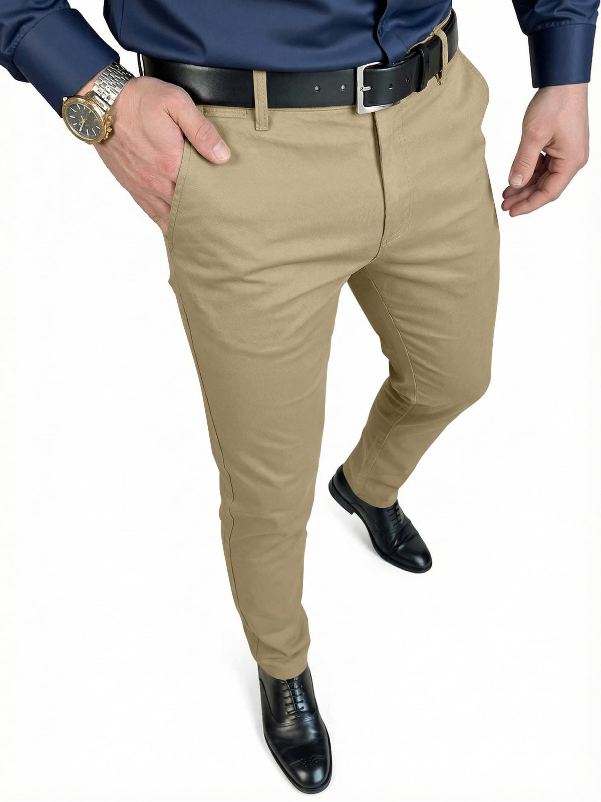 JMIERR Men's Skinny Stretchy Suit Pants