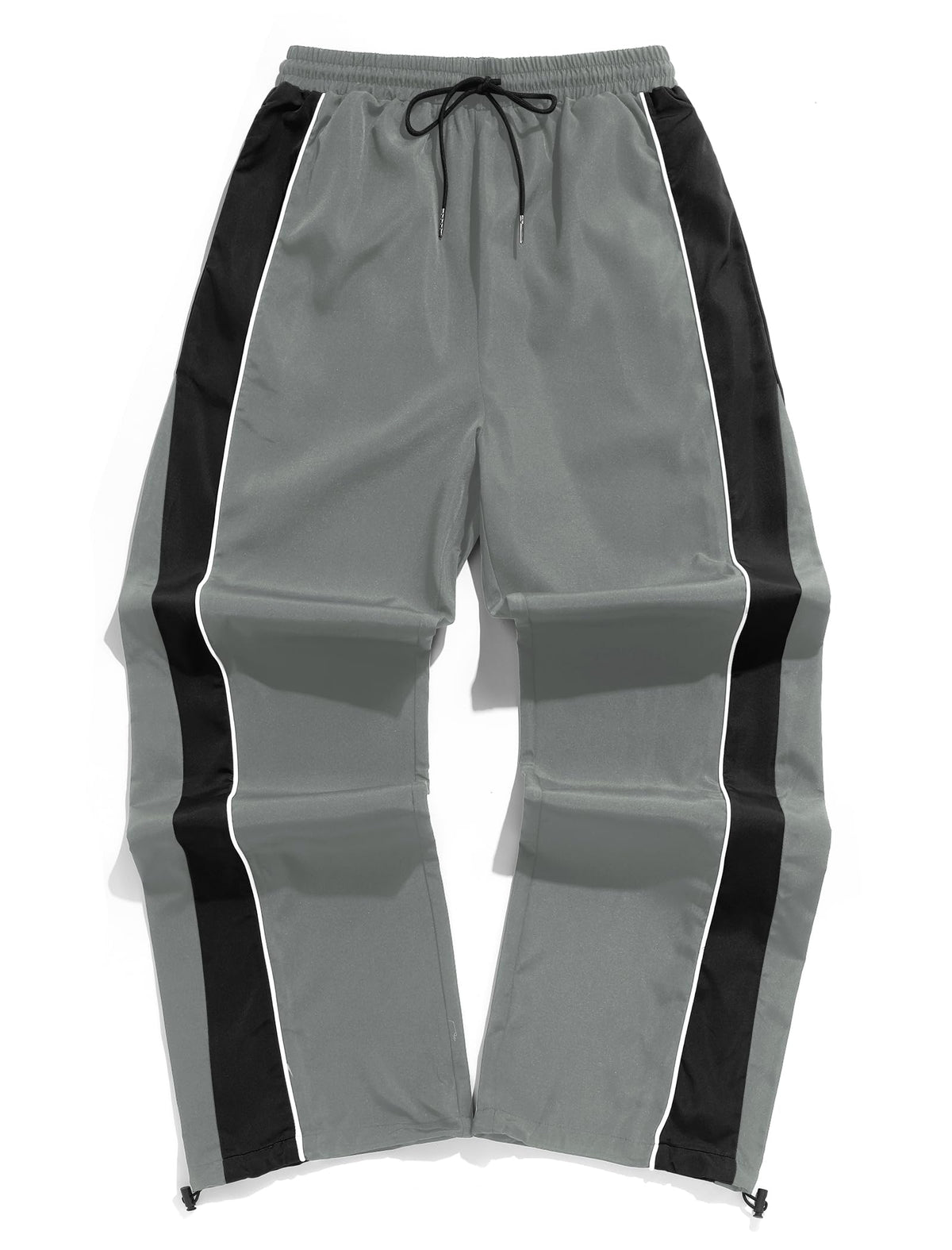 ZAFUL Mens Casual Sweatpants Stripe Drawstring Letter Y2K Baggy Track Pants