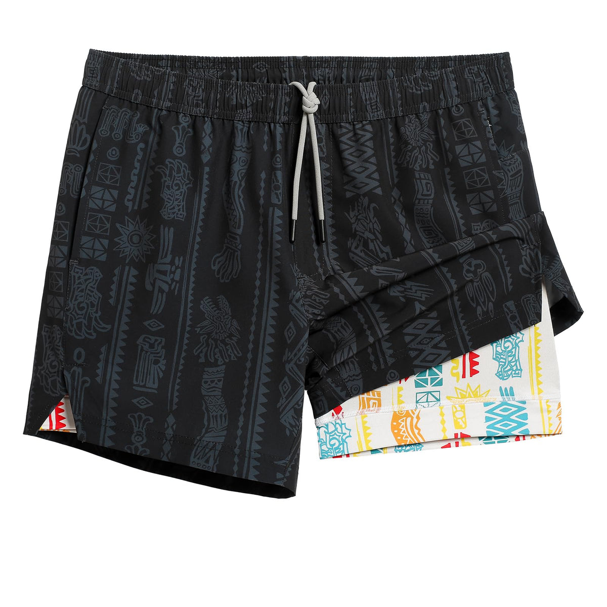 maamgic Mens 5" Gym Running Shorts for Men 2 in 1 Quick Dry Workout Athletic Shorts