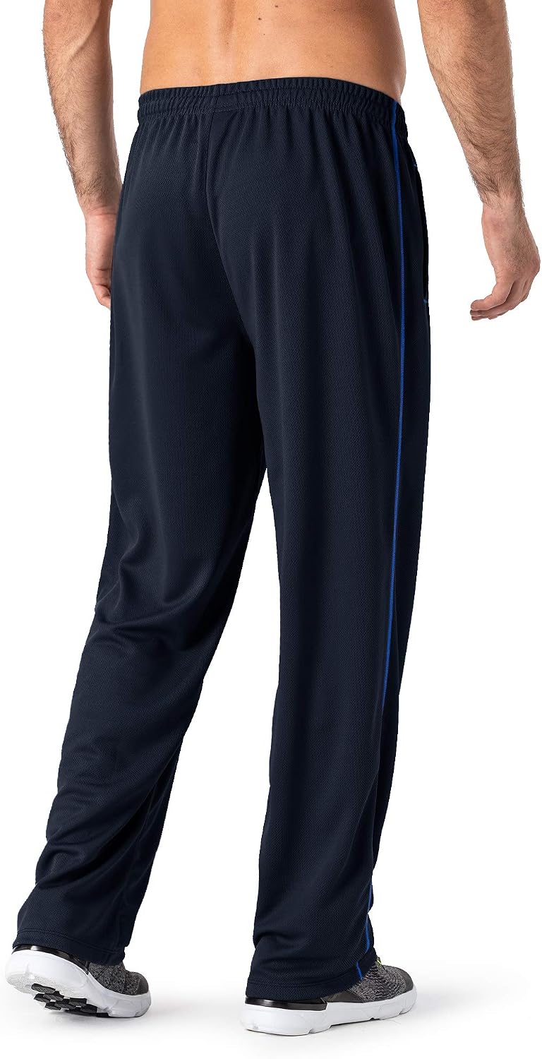 MAGNIVIT Men's Lightweight Sweatpants Loose Open Bottom Mesh Athletic Pant