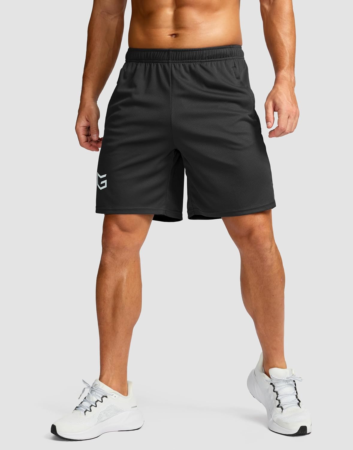 G Gradual Men's 5"/ 7"/ 9" Workout Running Shorts with Zip Pockets