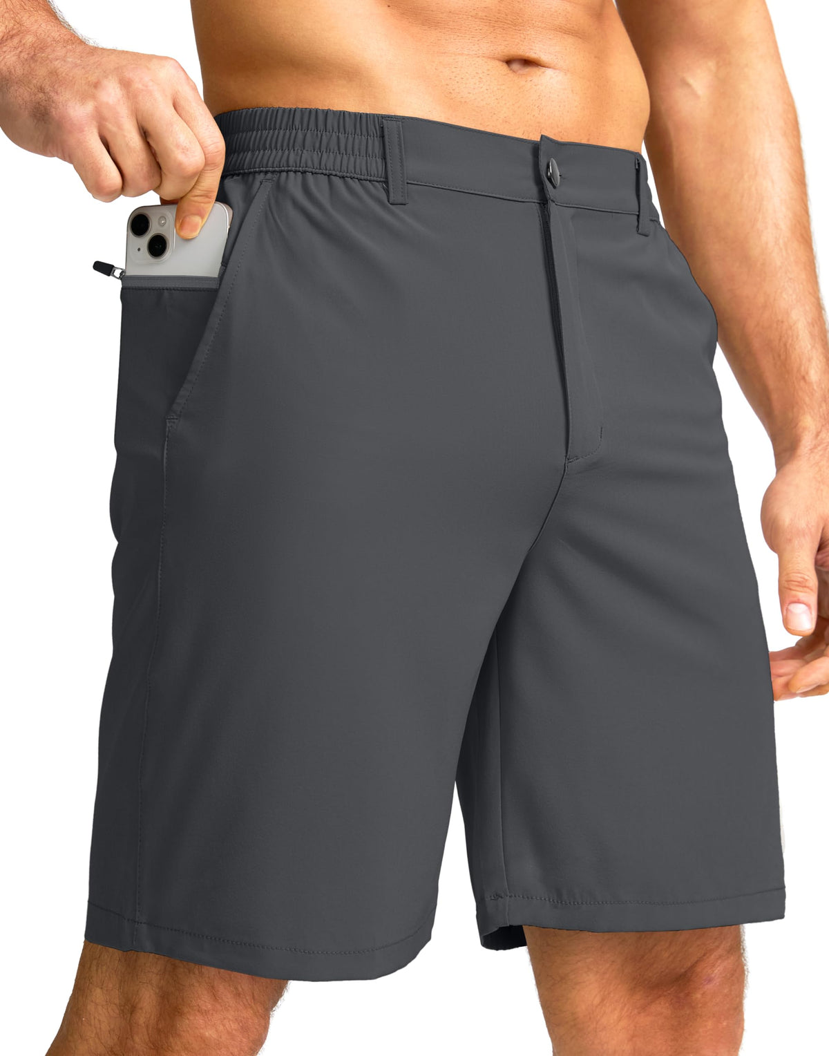 Men's Casual Shorts 7"/5"/9" Lightweight Golf Shorts for Men with 3 Pockets