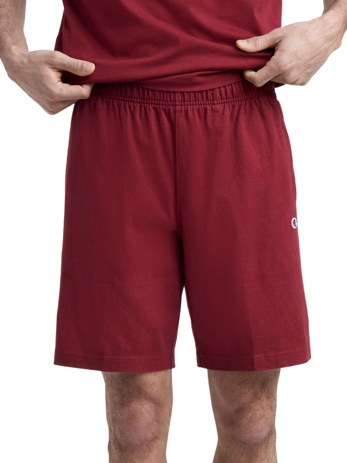 Champion Men's Lounge Shorts, Standard Fit, 9 Inch Inseam, Lightweight 100% Cotton, Available in Regular and Big & Tall