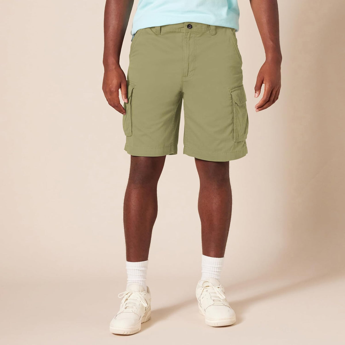 Amazon Essentials Men's 10" Classic-Fit Cotton Twill Cargo Shorts, Multiple Pockets (Available in Big & Tall)