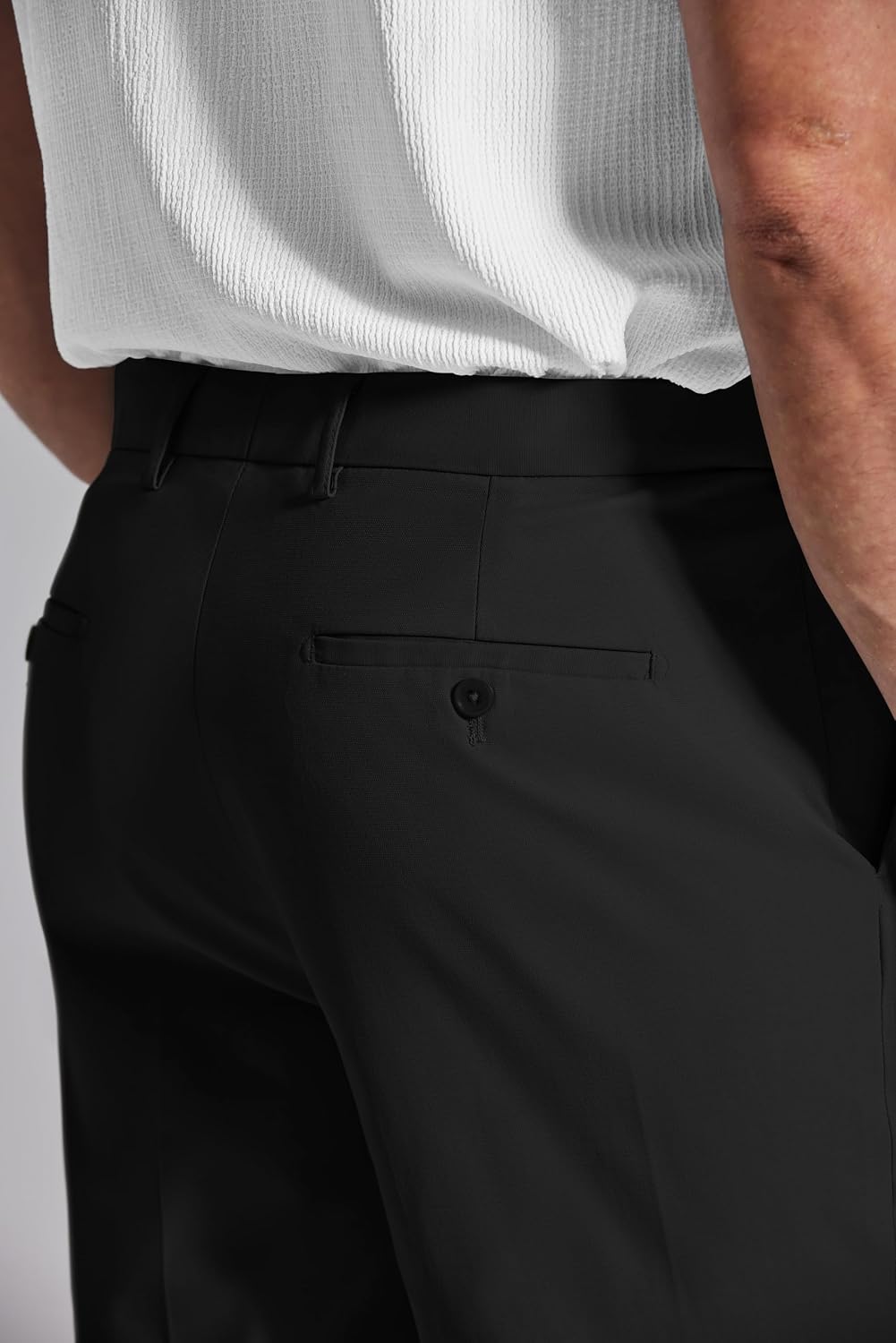 COOFANDY Mens Classic Dress Pants Expandable Waist Suit Pants Casual Slacks