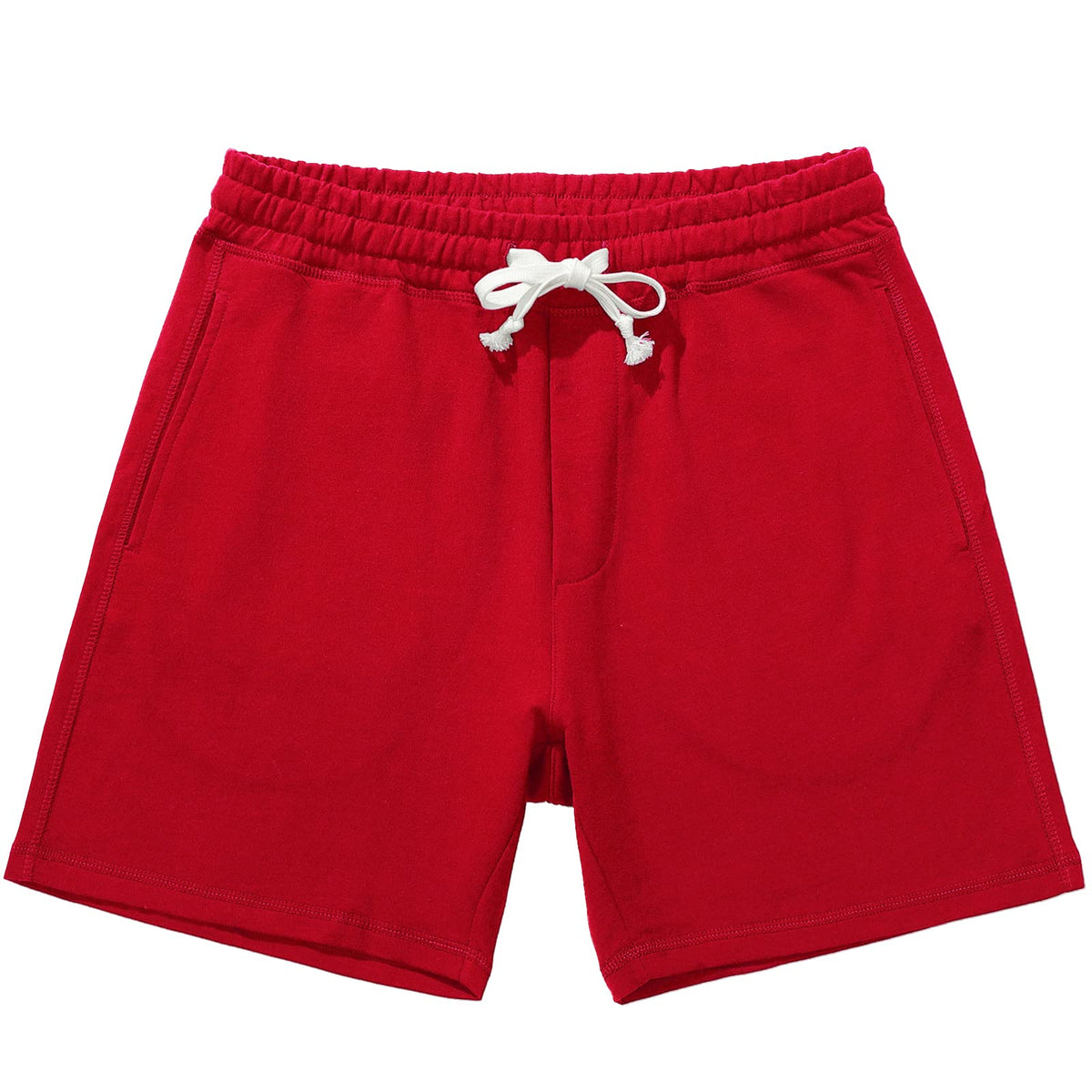 AMY COULEE Men's Cotton Sweat Shorts with Pockets, 5.5 Inch Inseam