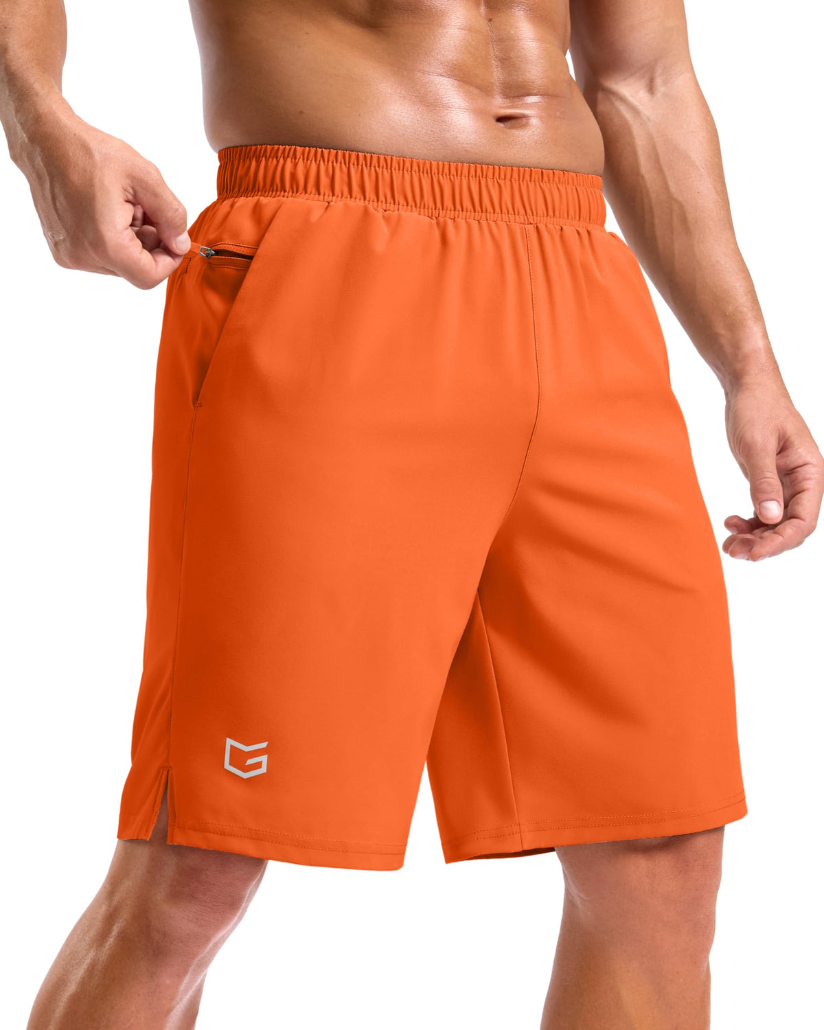 G Gradual Men's Athletic Running Shorts with 2 Zipper Pockets 7"/ 5"/ 9"