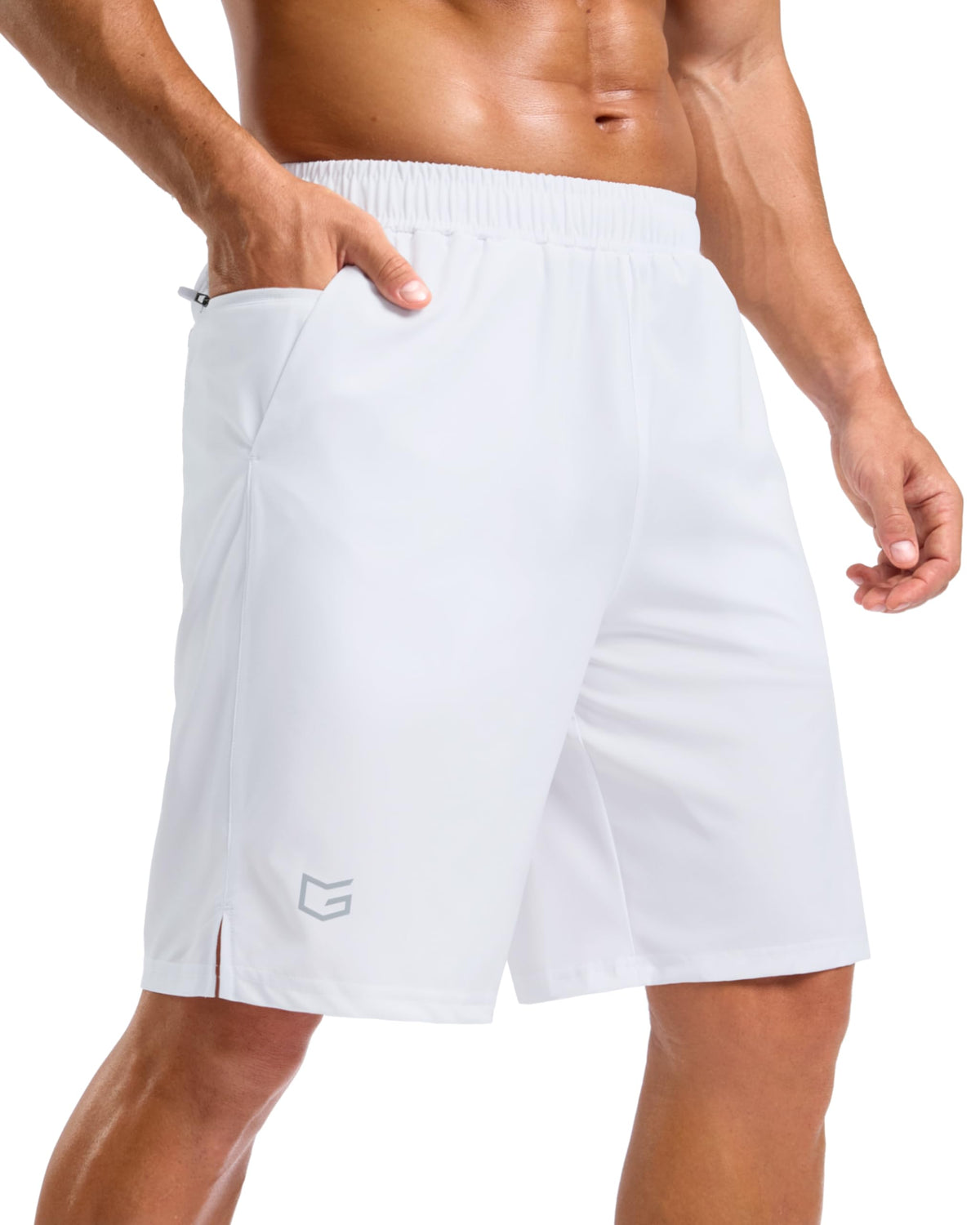 G Gradual Men's Athletic Running Shorts with 2 Zipper Pockets 7"/ 5"/ 9"