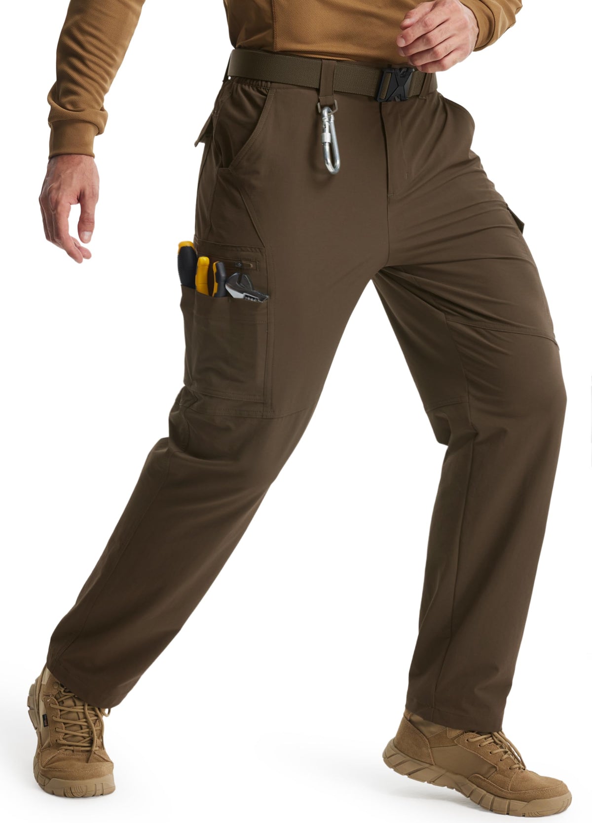 Libin Men's Work Pants Hiking Cargo Pants Water Resistant Outdoor Trousers