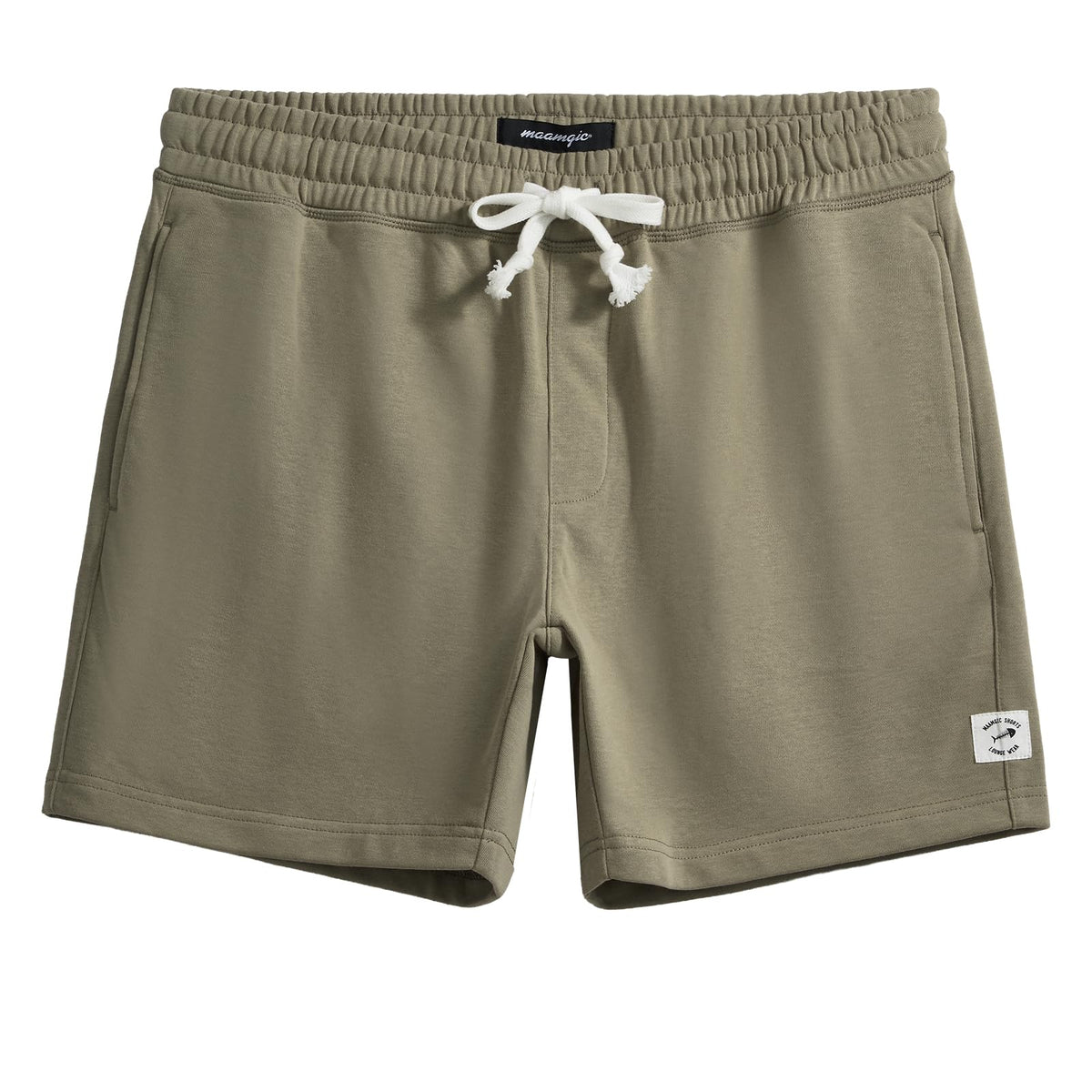 maamgic Mens Athletic Gym Shorts 5/7" Elastic Waist Casual Pajama Pocket Jogger Men Workout Short Pants