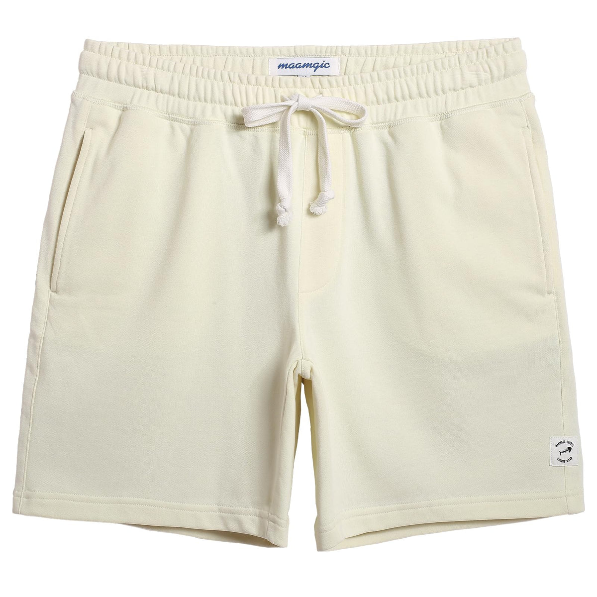 maamgic Mens Athletic Gym Shorts 5/7" Elastic Waist Casual Pajama Pocket Jogger Men Workout Short Pants