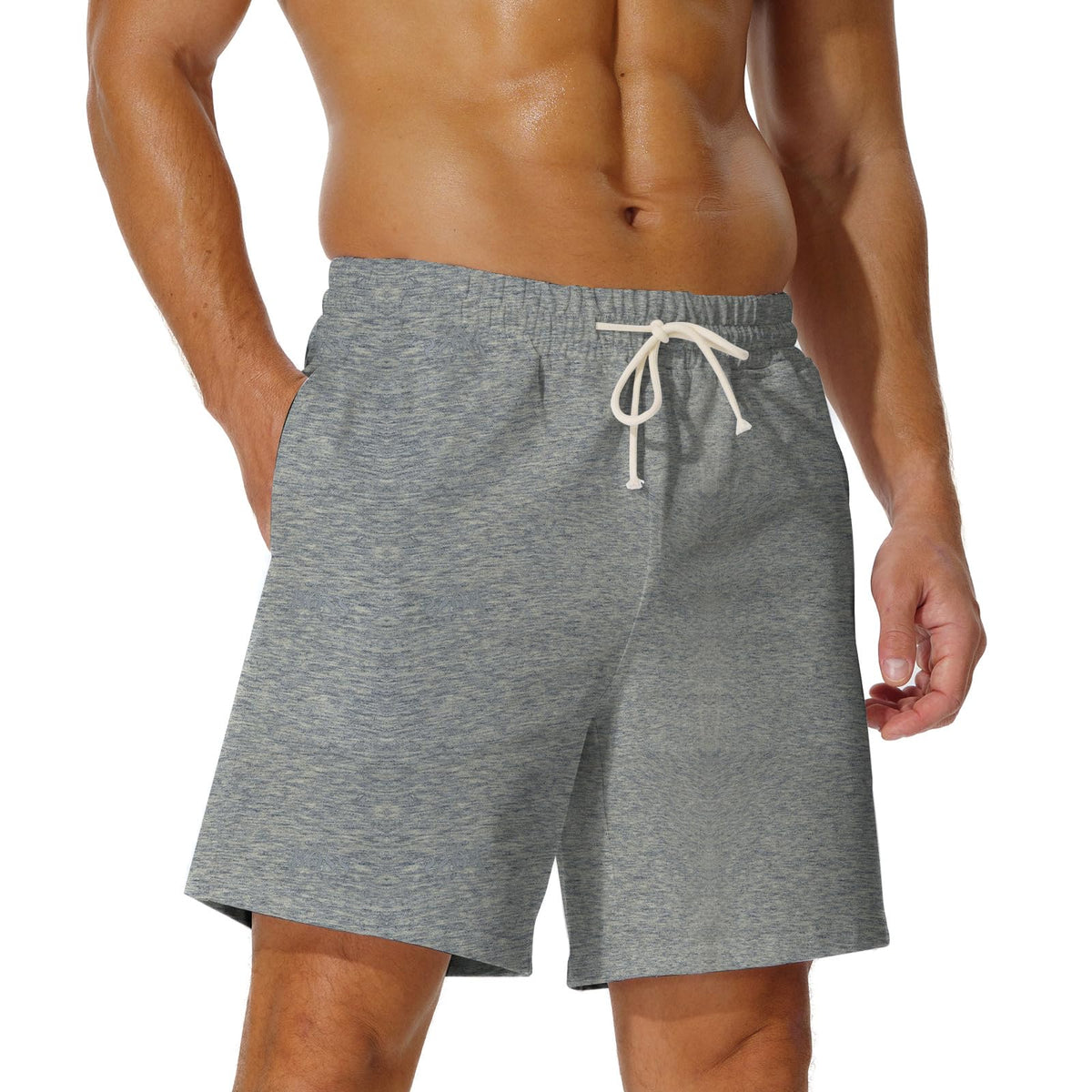 AIMPACT Men's Cotton Workout Shorts 5"/7" Sweat Athletic Gym with Pockets