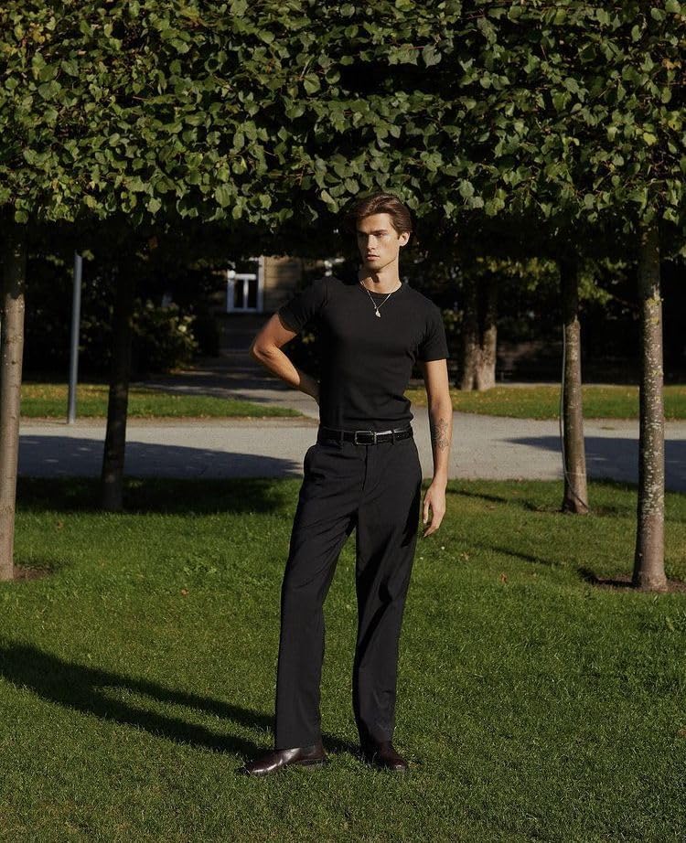 COOFANDY Mens Classic Dress Pants Expandable Waist Suit Pants Casual Slacks