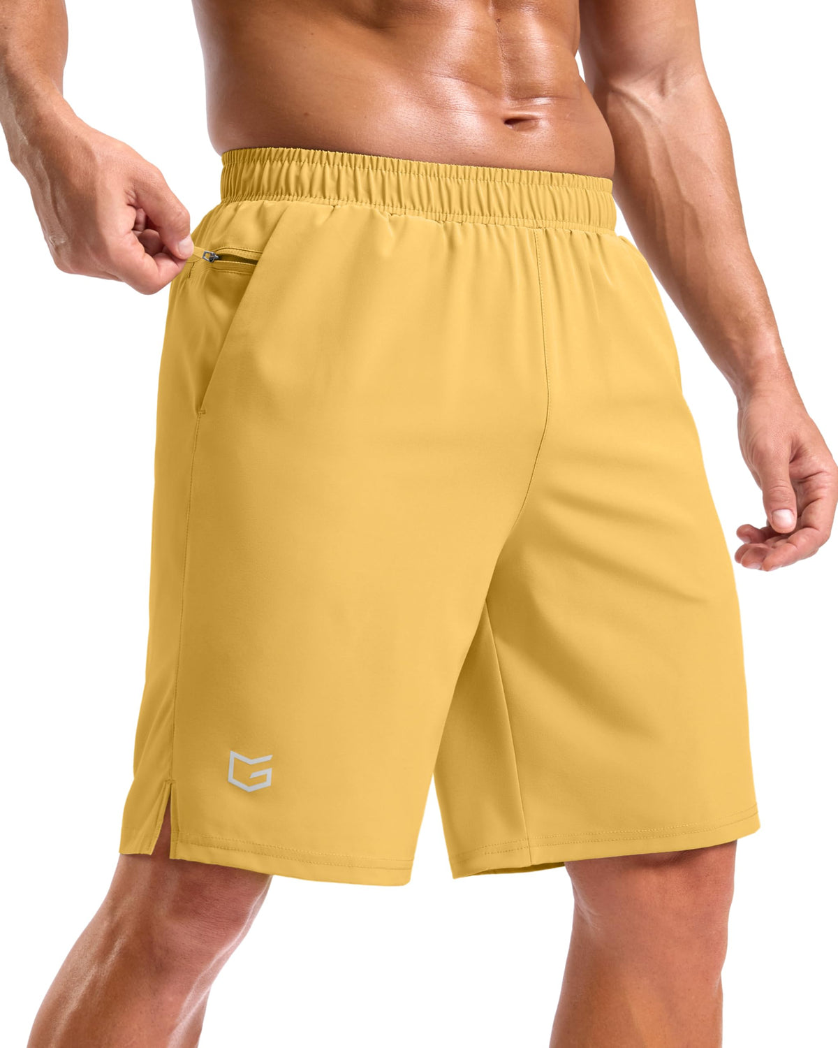 G Gradual Men's Athletic Running Shorts with 2 Zipper Pockets 7"/ 5"/ 9"