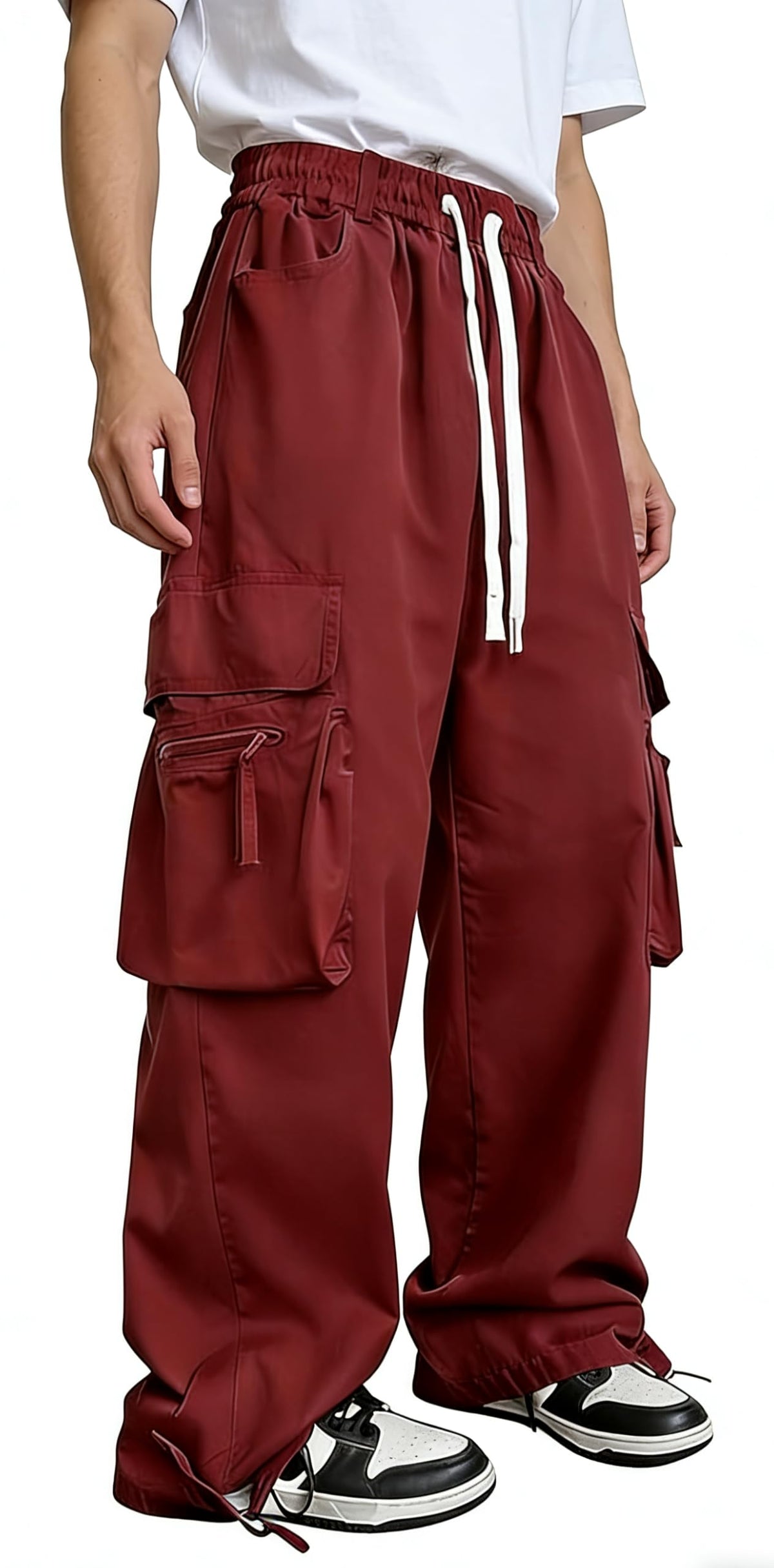 AIFARLD Men's Cargo Pants with Pockets Cotton Hiking Sweatpants Casual Athletic Jogger Sports Outdoor Trousers Relaxed Fit