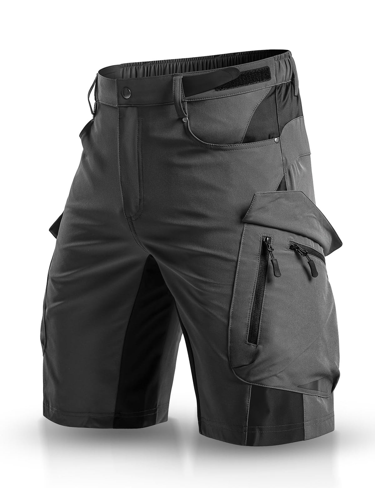 XKTTAC Men's Hiking Cargo Shorts: 4-Way Stretch with 6 Secure Pockets