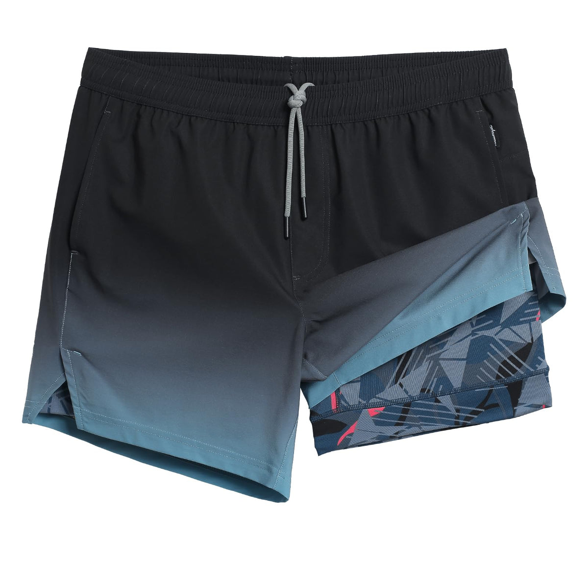 maamgic Mens 5" Gym Running Shorts for Men 2 in 1 Quick Dry Workout Athletic Shorts