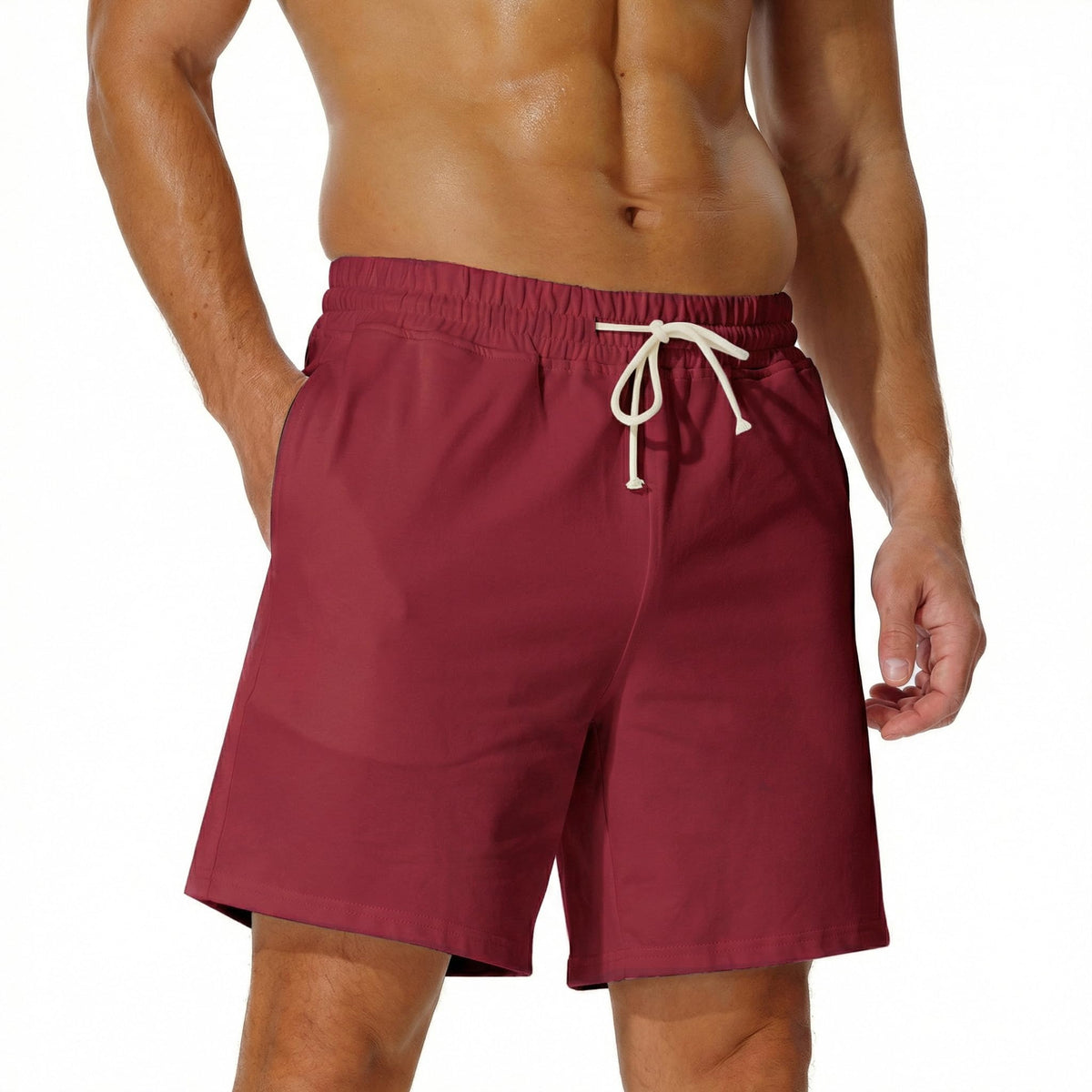 AIMPACT Men's Cotton Workout Shorts 5"/7" Sweat Athletic Gym with Pockets
