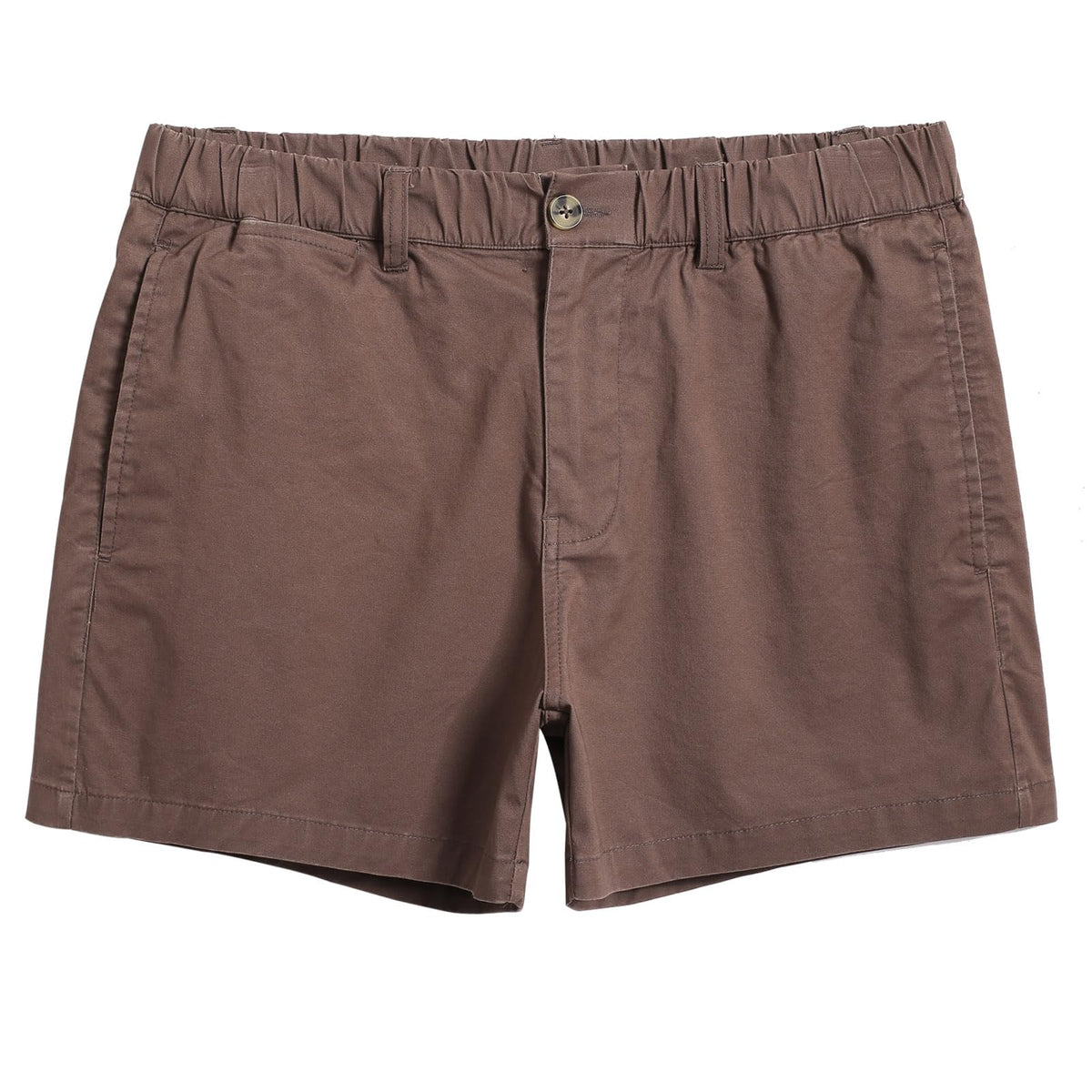maamgic Men's Shorts Casual 4" Cotton Stretch Classic Fit Khaki Shorts
