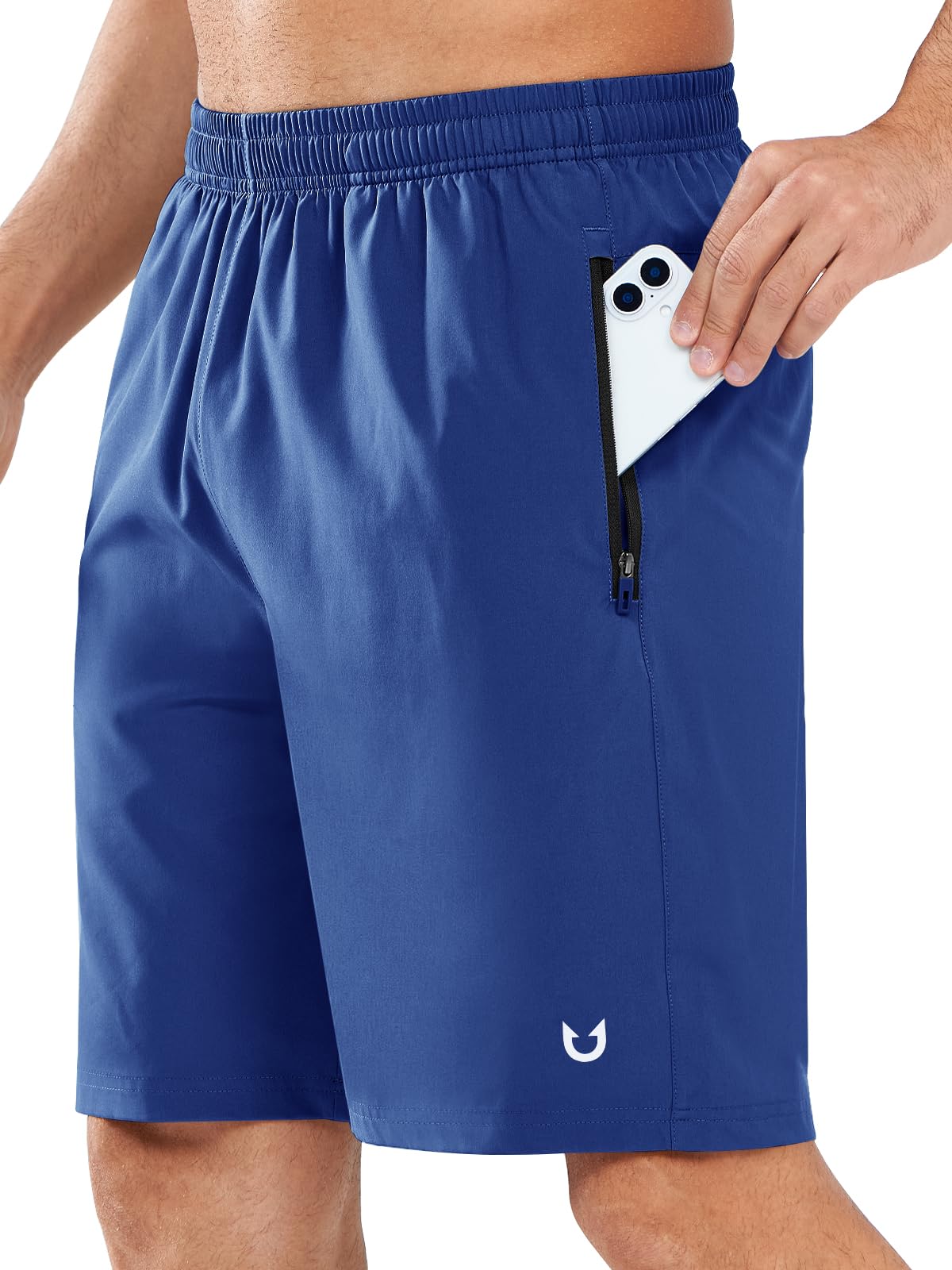 NORTHYARD Men's Athletic Running Shorts Quick Dry Lightweight Zip Pockets