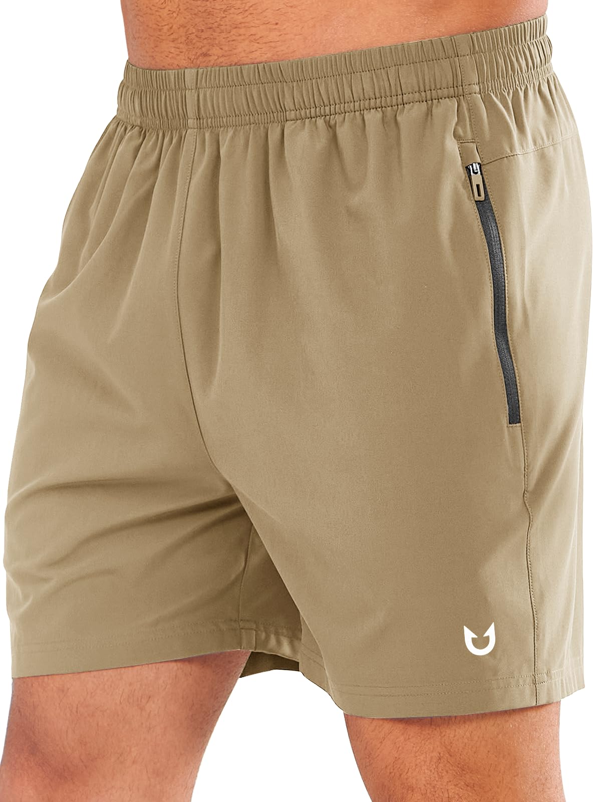 NORTHYARD Men's Athletic Running Shorts Quick Dry Lightweight Zip Pockets