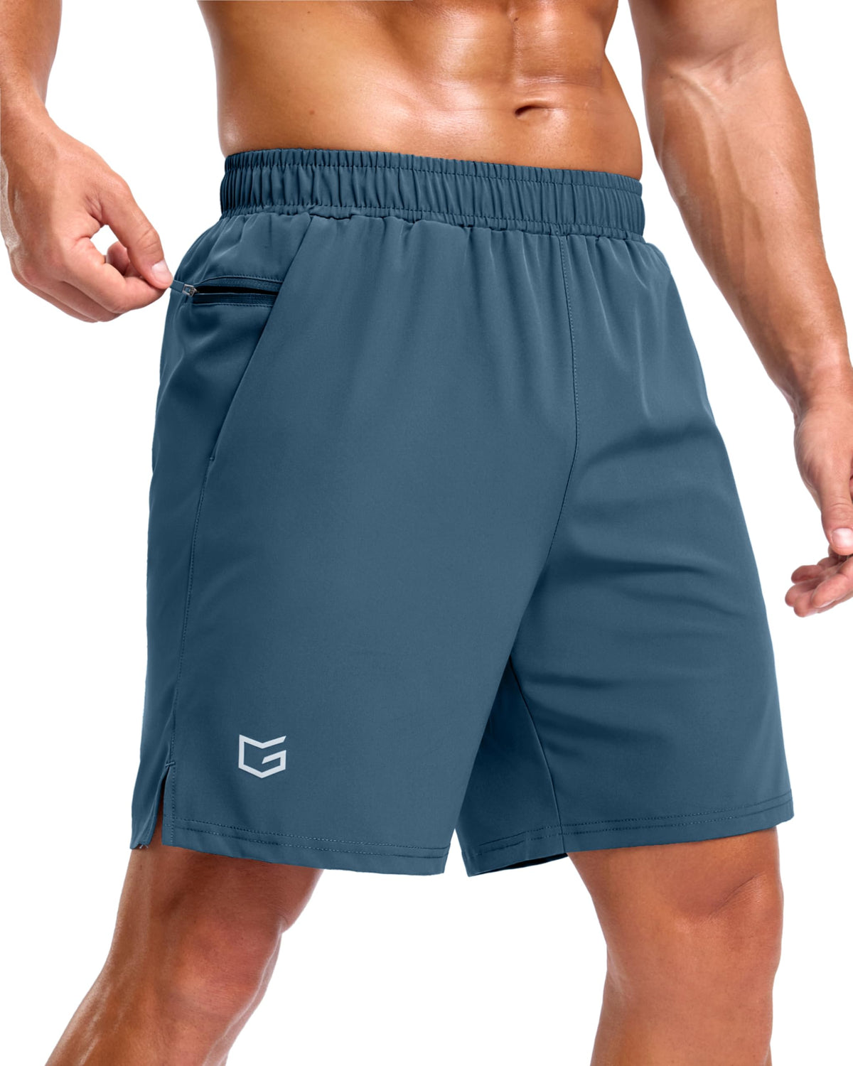 G Gradual Men's Athletic Running Shorts with 2 Zipper Pockets 7"/ 5"/ 9"