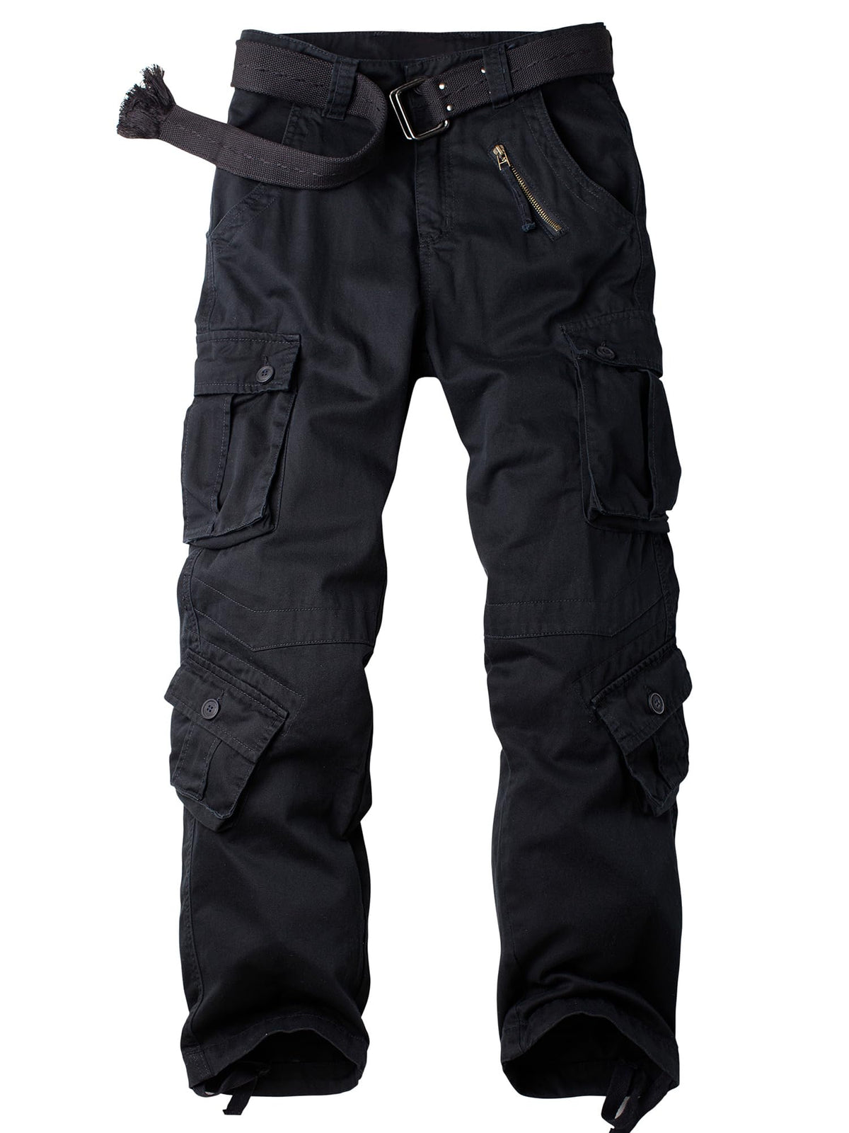 Men's Camo Cargo Work Pants Cotton Tactical Ripstop Casual Combat Pants with 8 Pockets