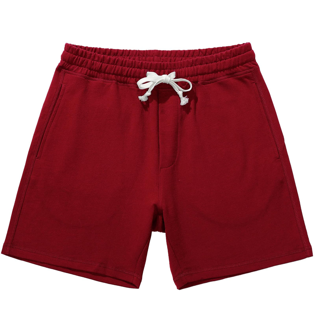 AMY COULEE Men's Cotton Sweat Shorts with Pockets, 5.5 Inch Inseam