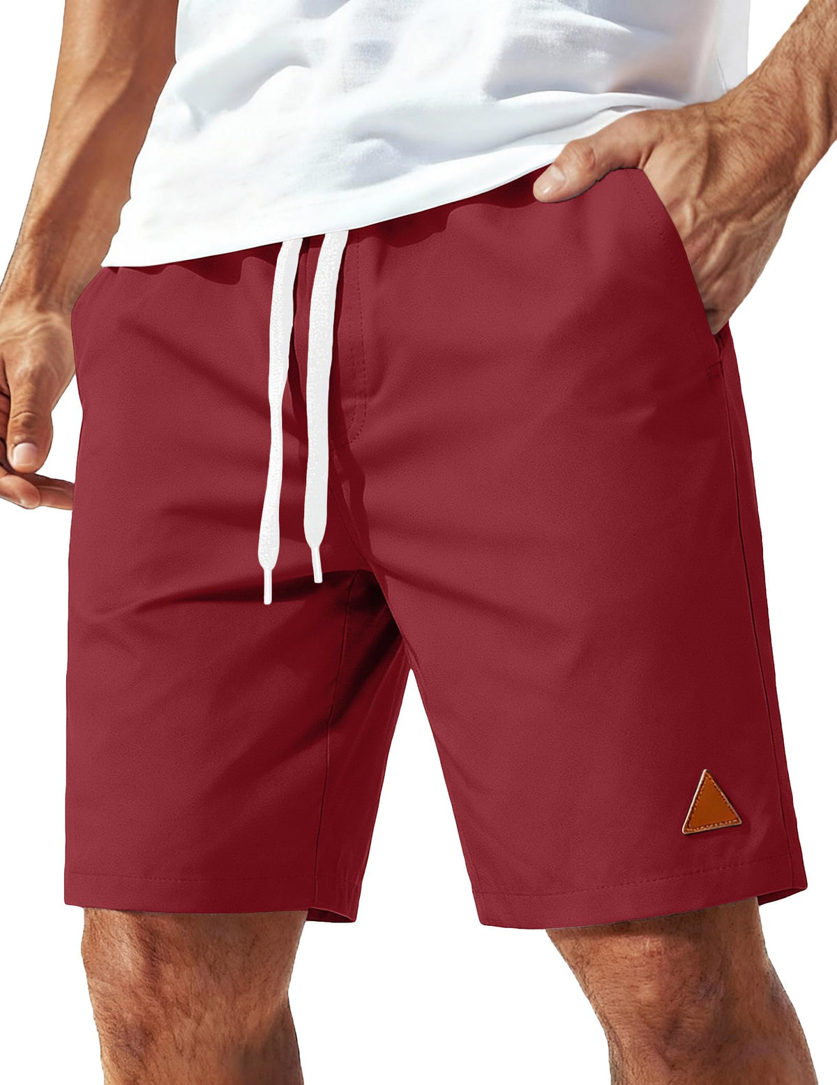 COOFANDY Mens 9" Casual Shorts with Zipper Pockets Lightweight Chino Shorts