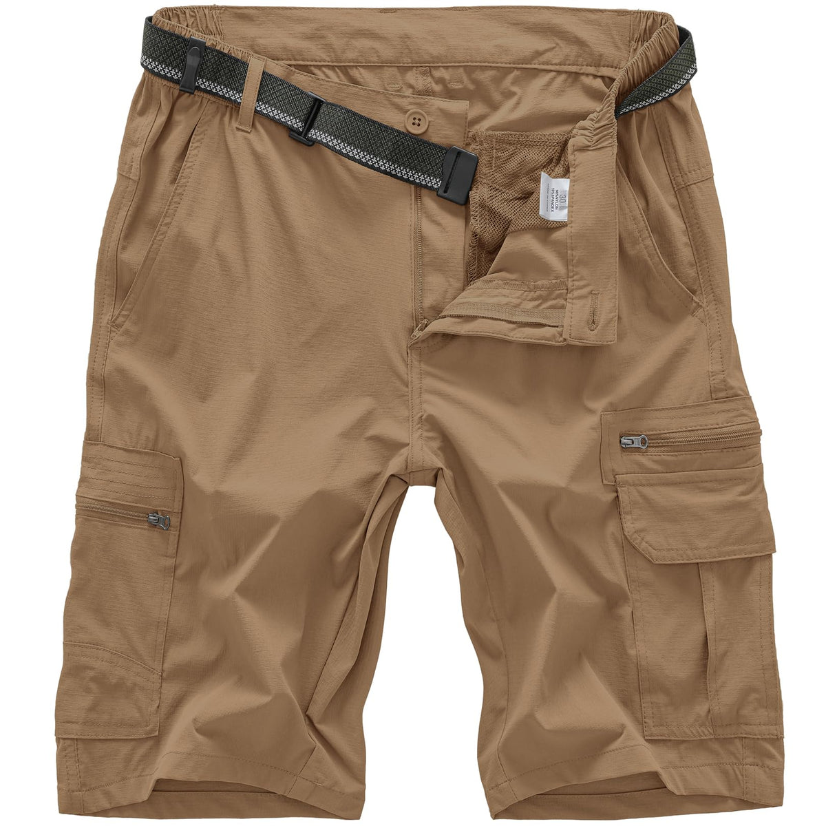 Jessie Kidden Mens Cargo Shorts Expandable Waist Quick Dry Hiking Shorts