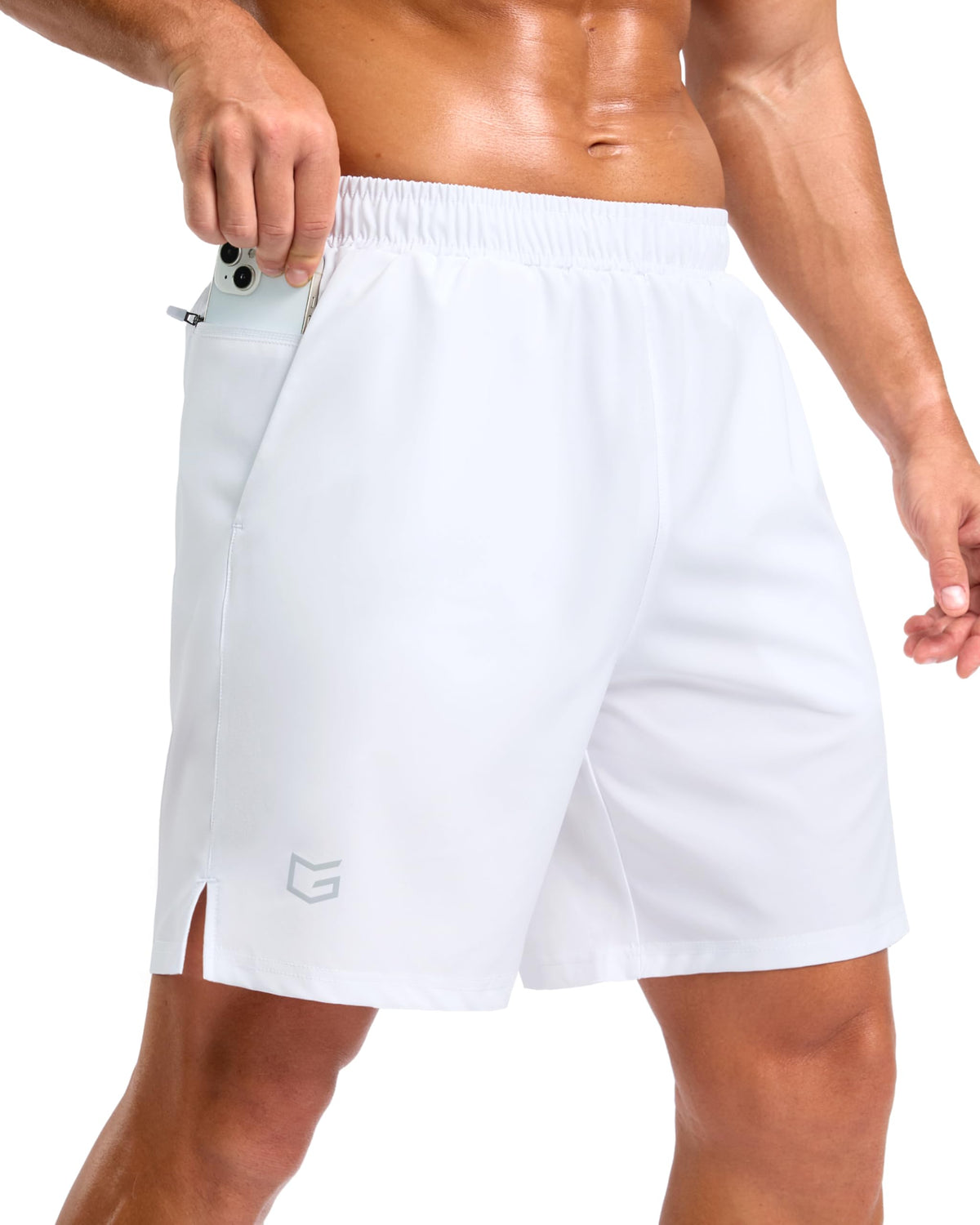 G Gradual Men's Athletic Running Shorts with 2 Zipper Pockets 7"/ 5"/ 9"