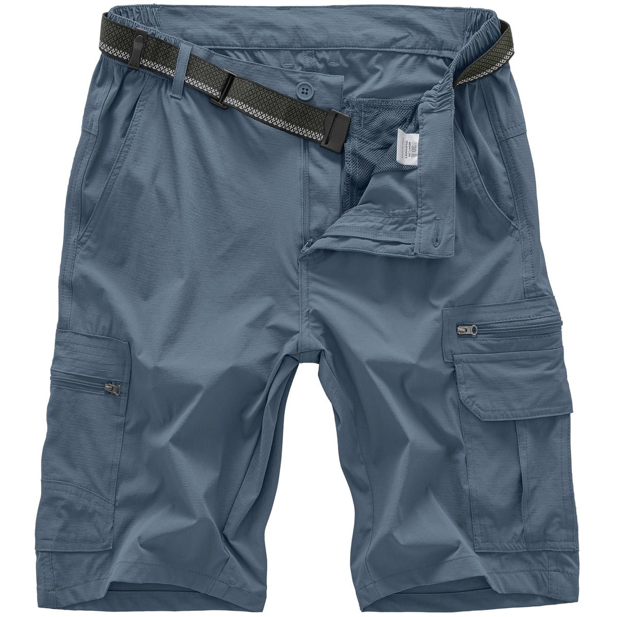 Jessie Kidden Mens Cargo Shorts Expandable Waist Quick Dry Hiking Shorts