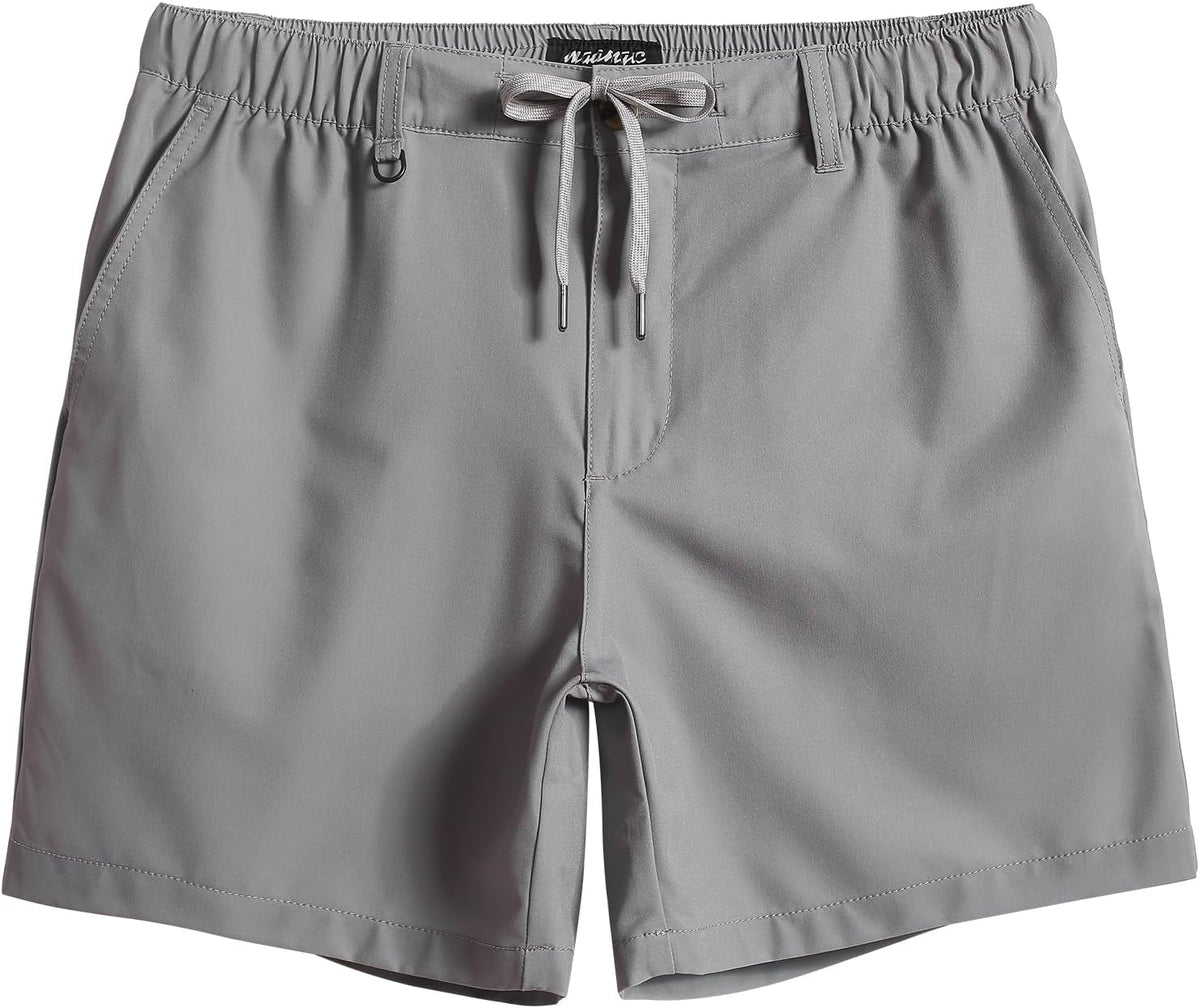 maamgic Men's 5/7 Inch Casual Classic Fit Golf Shorts Quick Dry 5-Pocket
