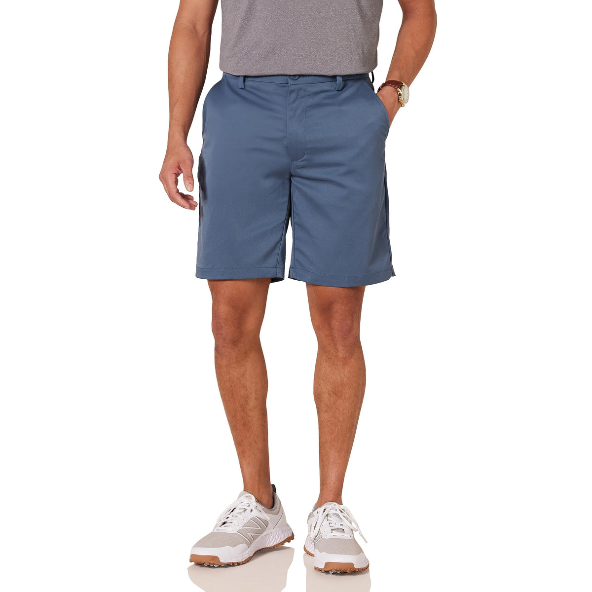Amazon Essentials Men's Classic-Fit 9" Inseam Moisture-Wicking Golf Shorts, Functional Pockets (Available in Big & Tall)