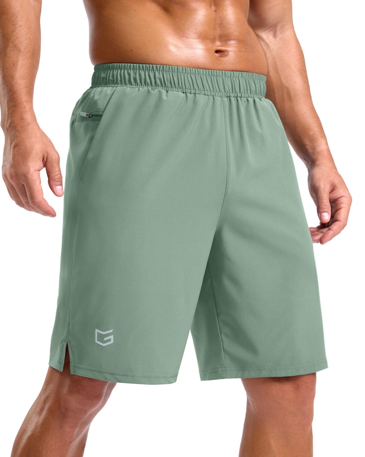 G Gradual Men's Athletic Running Shorts with 2 Zipper Pockets 7"/ 5"/ 9"
