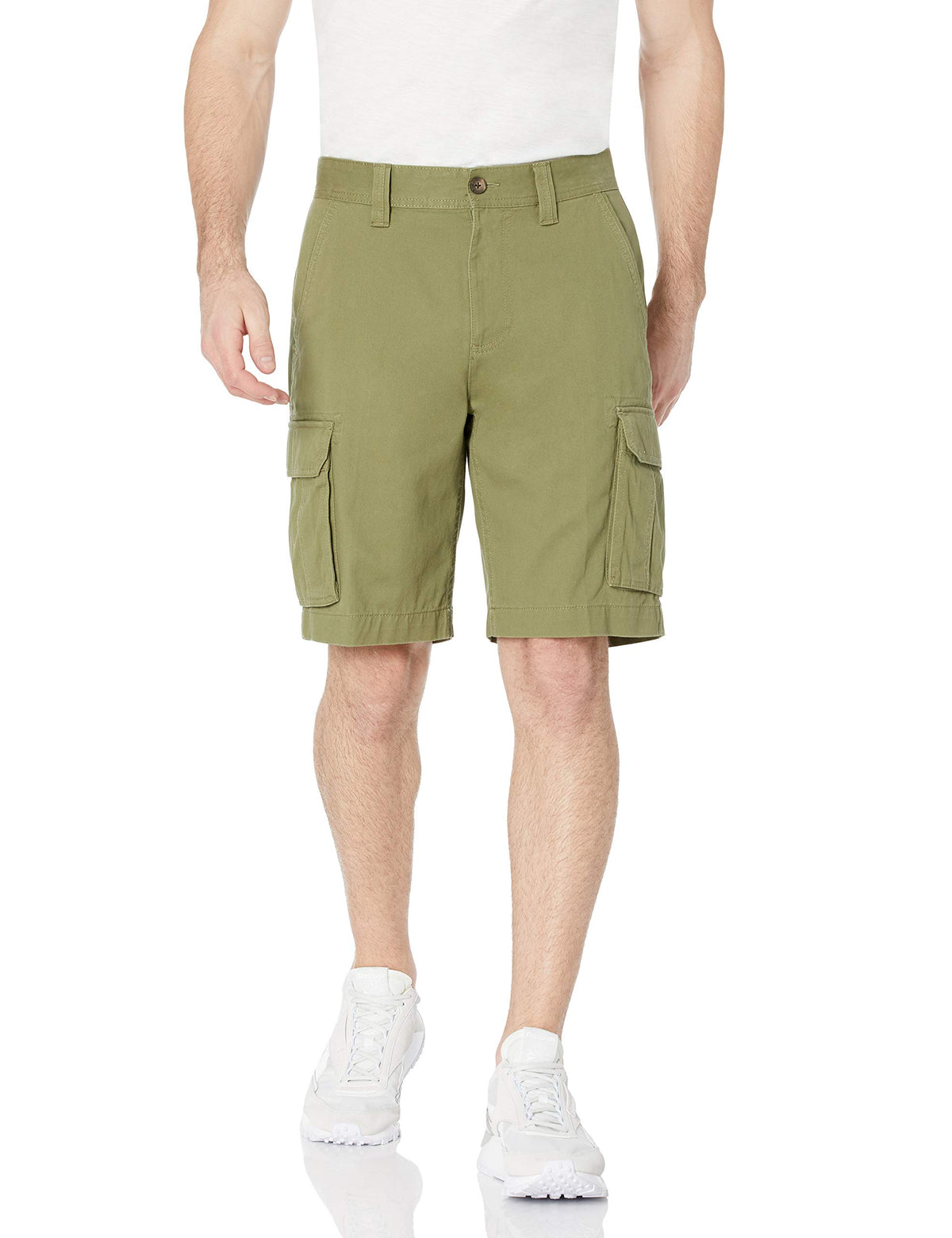 Amazon Essentials Men's 10" Classic-Fit Cotton Twill Cargo Shorts, Multiple Pockets (Available in Big & Tall)